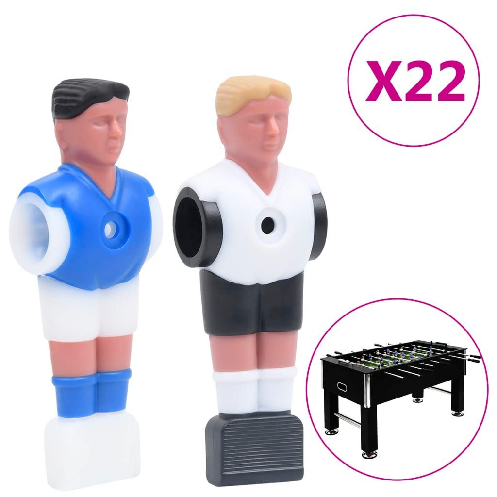 Tischfußballspiel Tischfußball-Spieler 22 Stk für 15,9 mm Stange