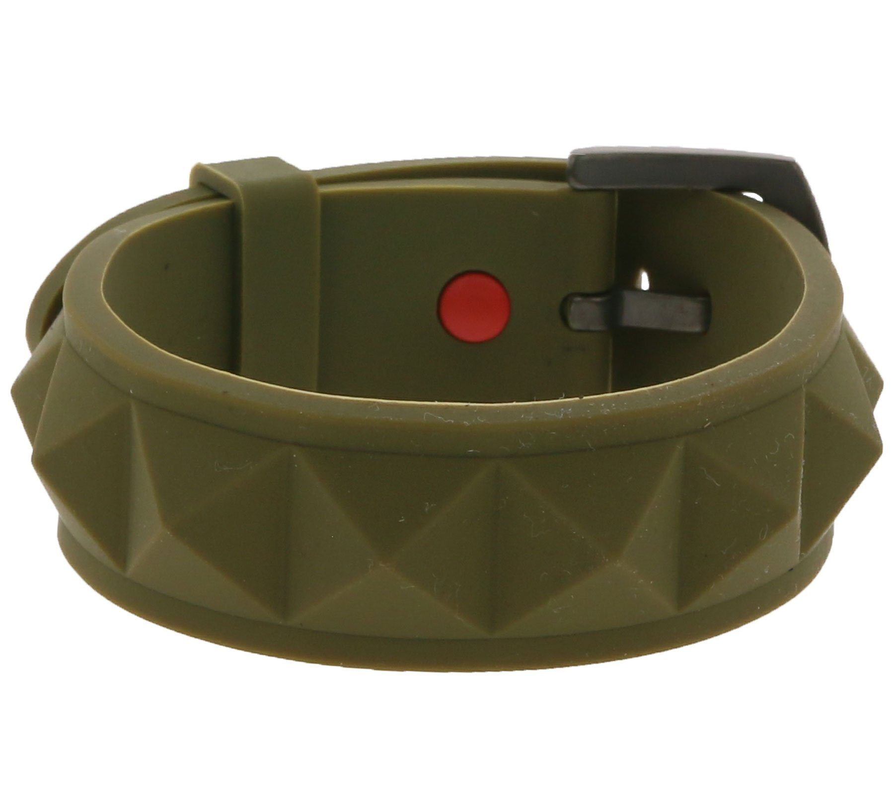 Armband C3 Silikon-Armband Mode-Schmuck Oliv Grün Arm-Schmuck C3 schönes mit Schnallen-Verschluss