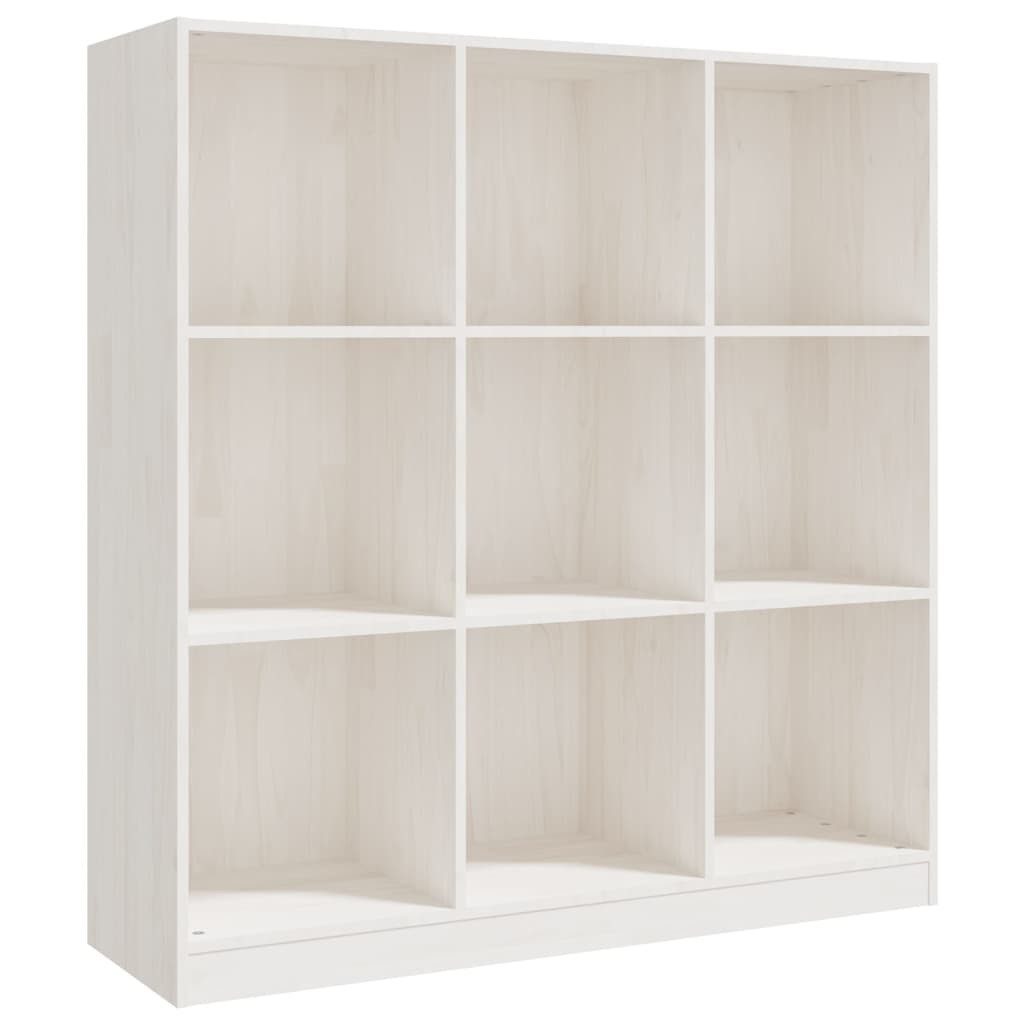 vidaXL Regal NA Standregal Bücherregal Raumteiler Holzregal Weiß 104x33,5x110 cm Ma