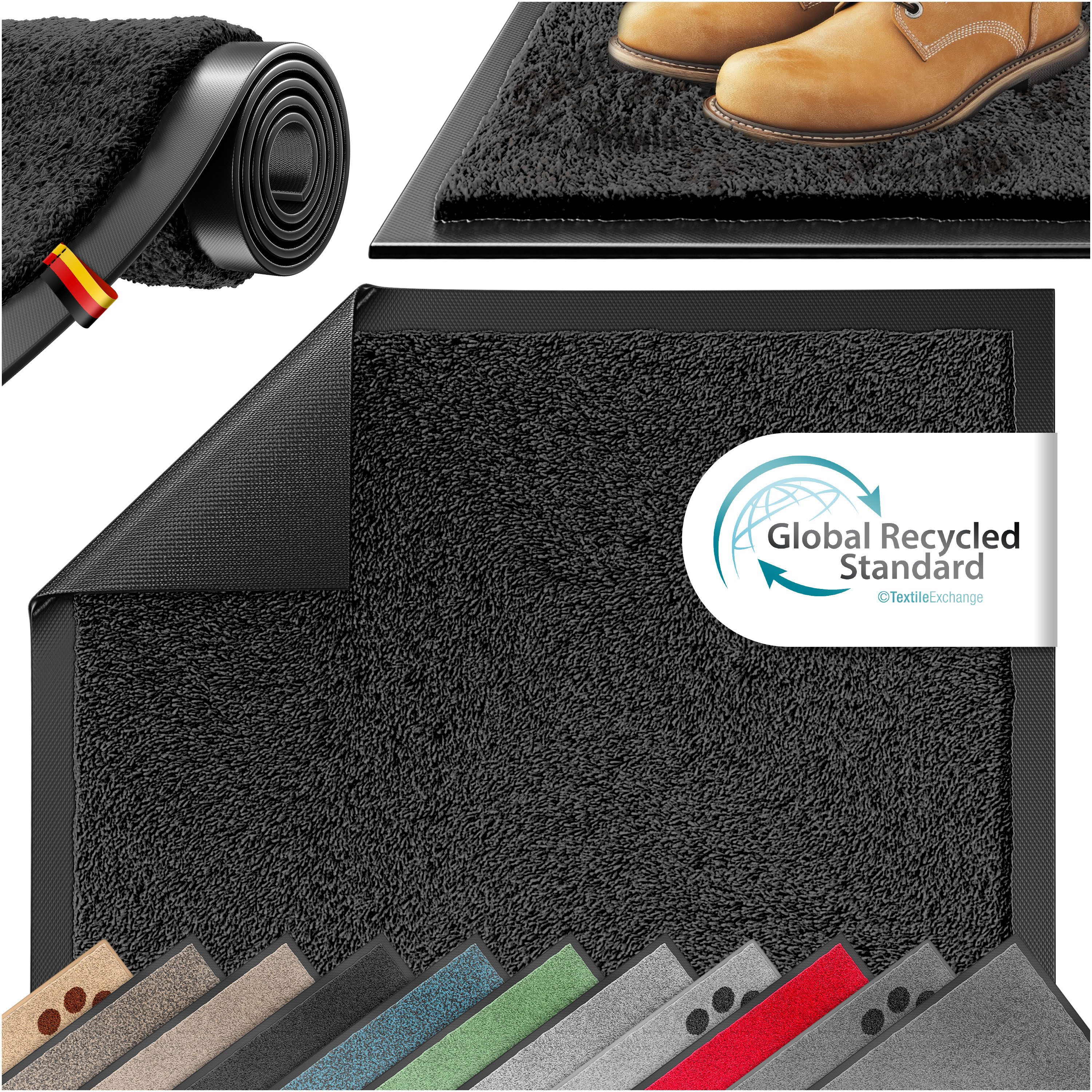 KESSER Fußmatte Schmutzfangmatte rutschfest für Innen- & Außenbereich, Höhe günstig online kaufen