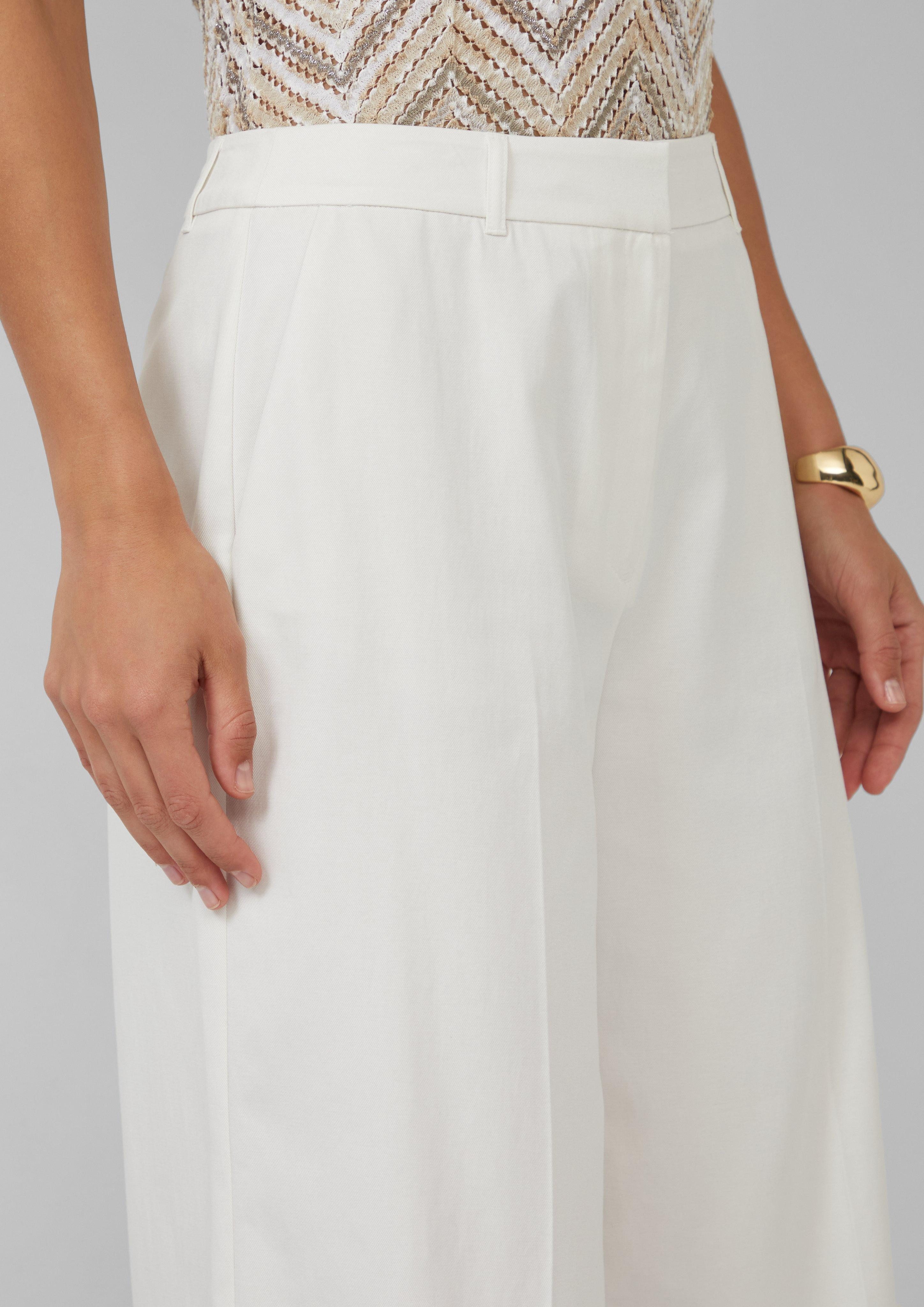 s.Oliver BLACK LABEL 7/8-Hose Wide-Leg-Culotte aus günstig online kaufen