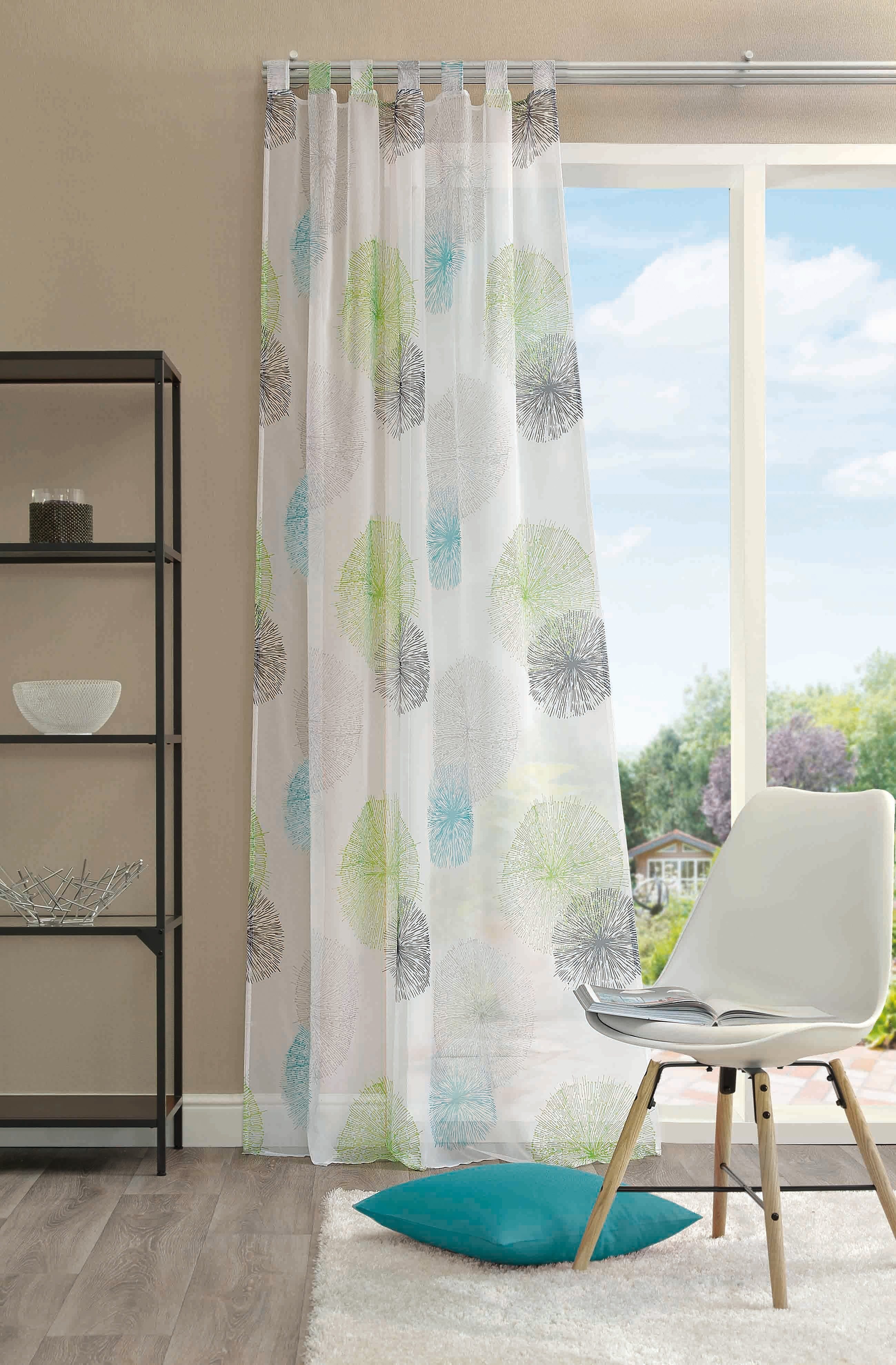 Vorhang 245x140 HxB: transparent, Voile, Schlaufen HOME (1 WOHNIDEEN, St), ADELE,