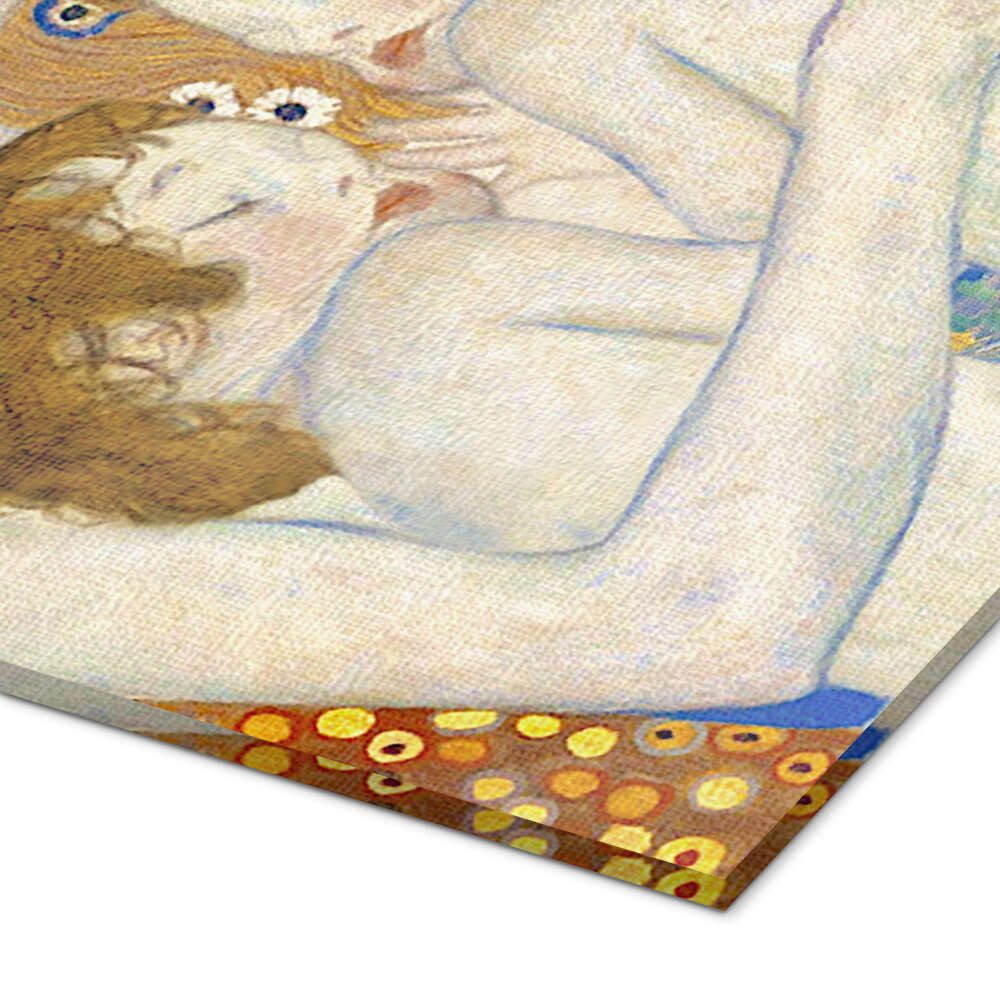 Posterlounge Wandbild Mutter und Zwillinge II, Gustav Klimt, erhältlich als Poster, Leinwandbild, Wandsticker oder Acrylglasbild