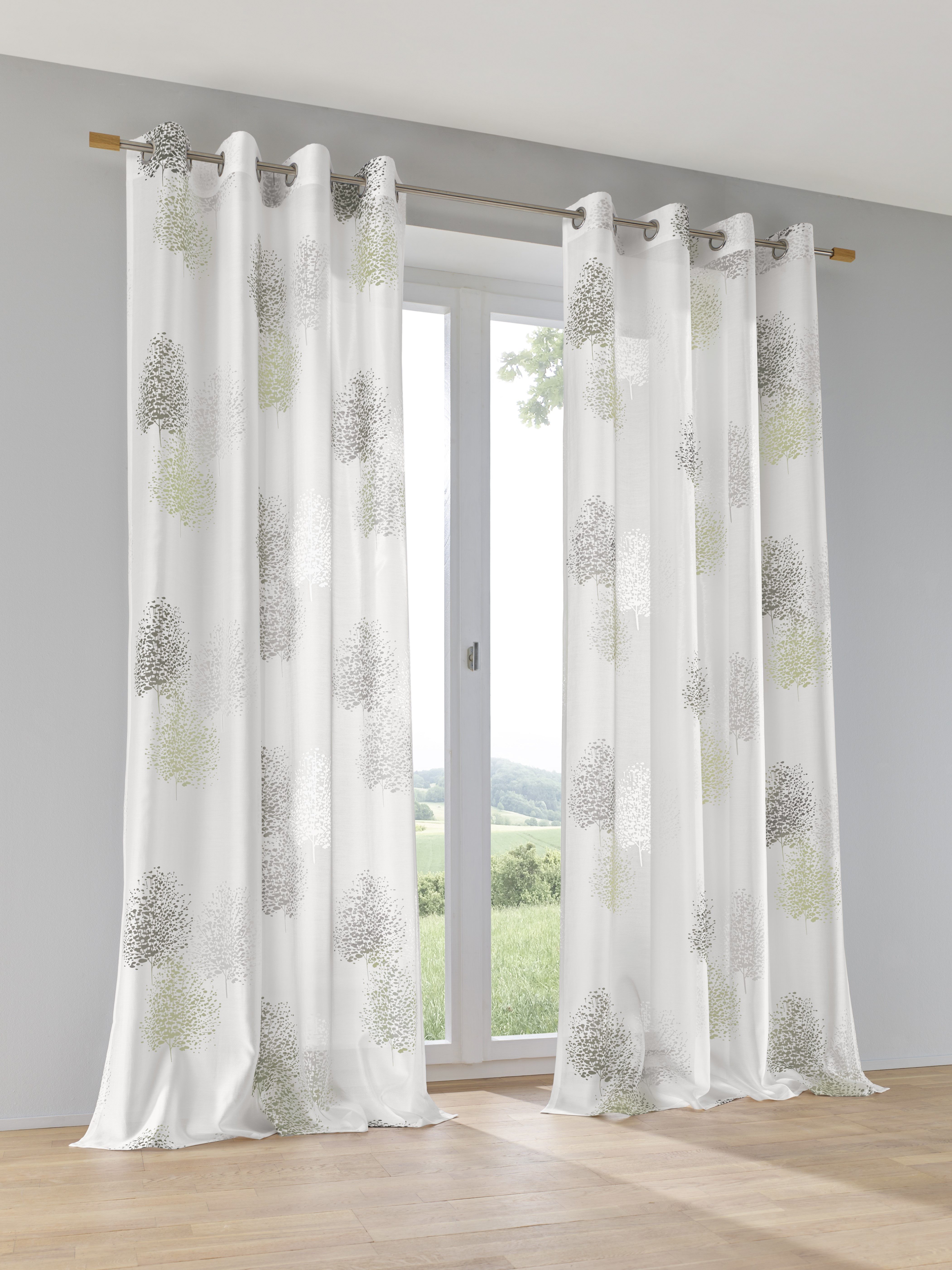 Kutti Vorhang Belinda (1 St), Ösen, halbtransparent, Ausbrenner, Gardine, h günstig online kaufen