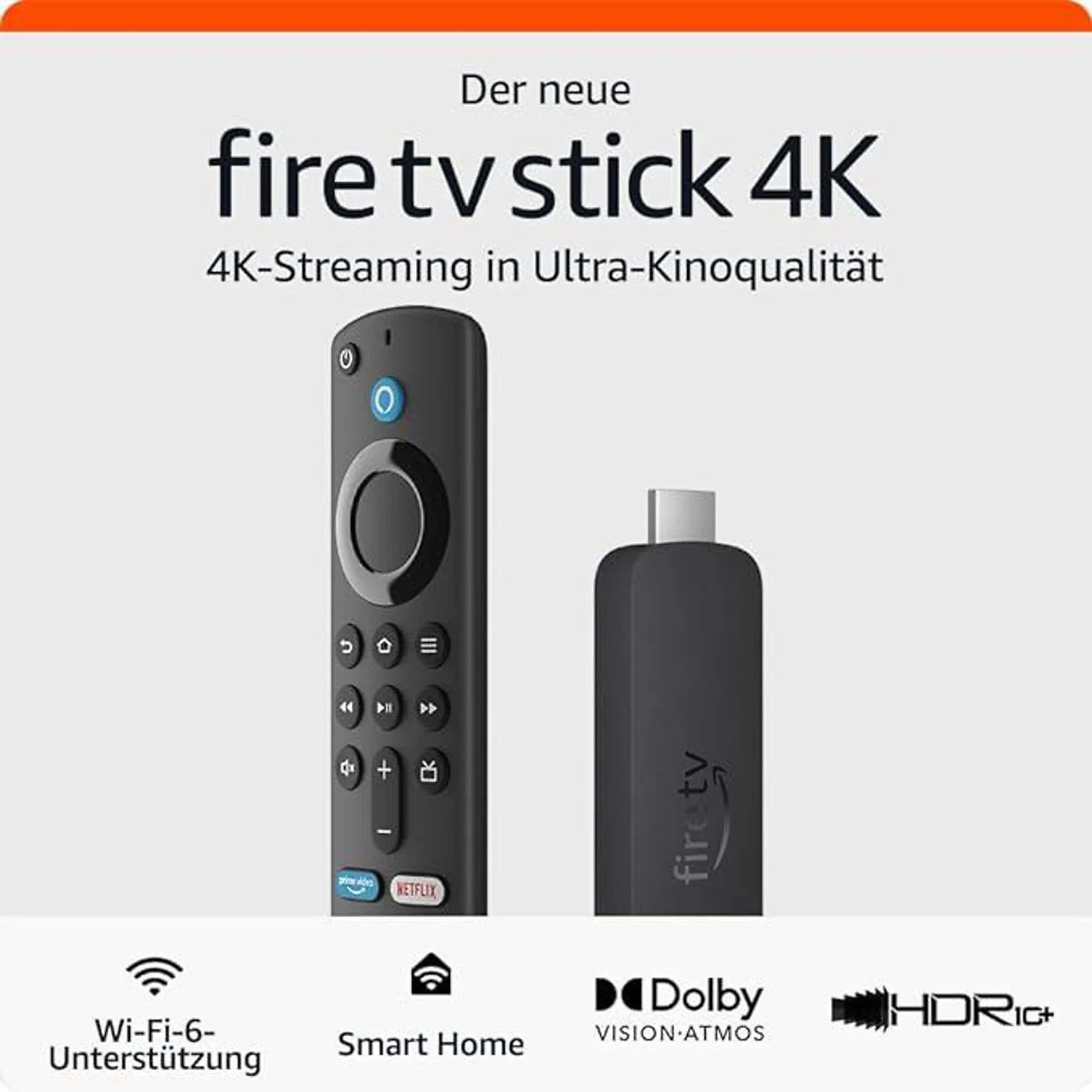 ° HDR10+ TV Amazon Streaming-Stick Atmos Stick Amazon (Set, ° Dolby Fire Sprachsteuerung Vison, Wi-Fi ° 4 6 inkl. Fernbedienung Alexa), /