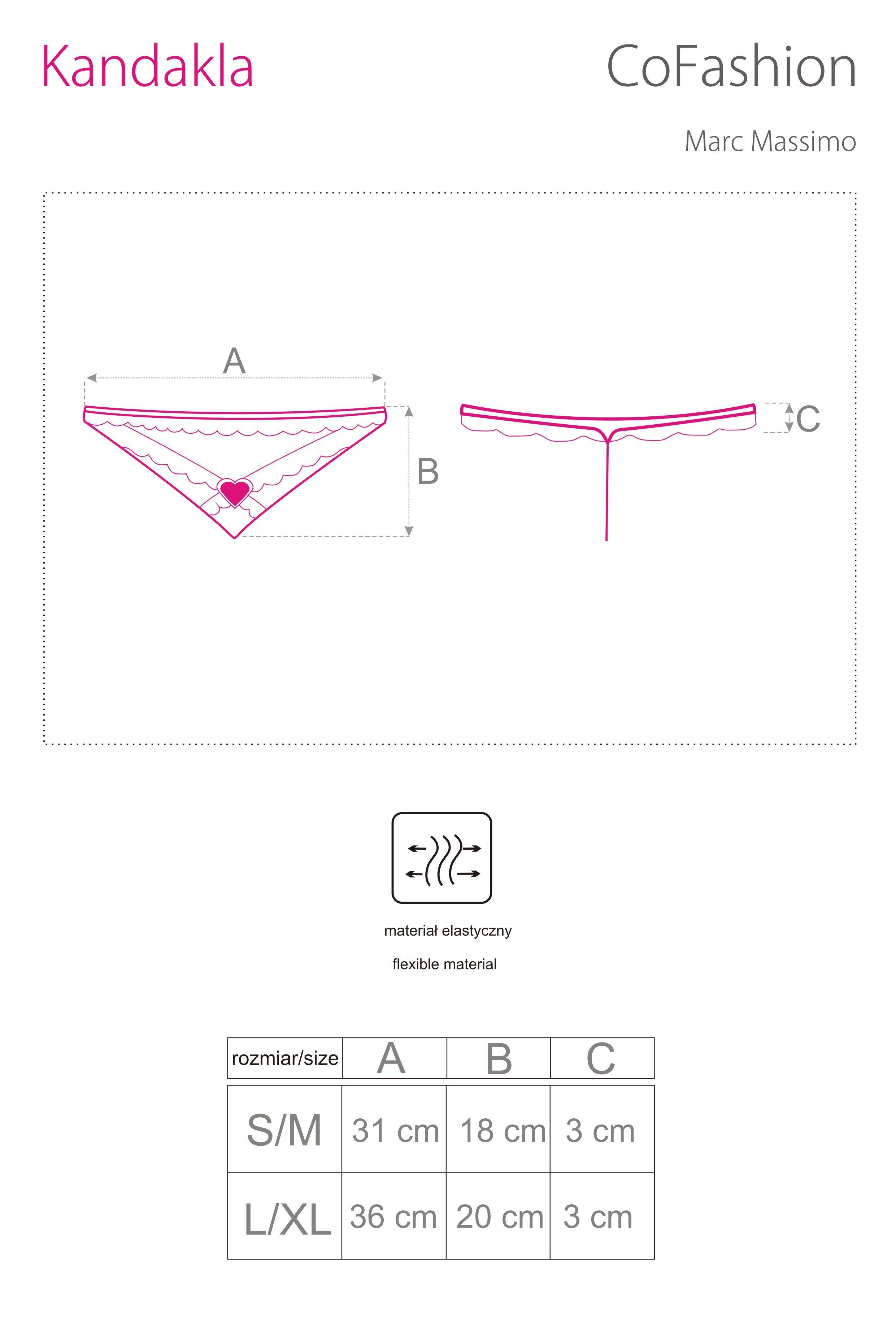CoFashion Lingerie Panty-Ouvert Ouvert-String mit Herzschmuck (einzel, 1-St)