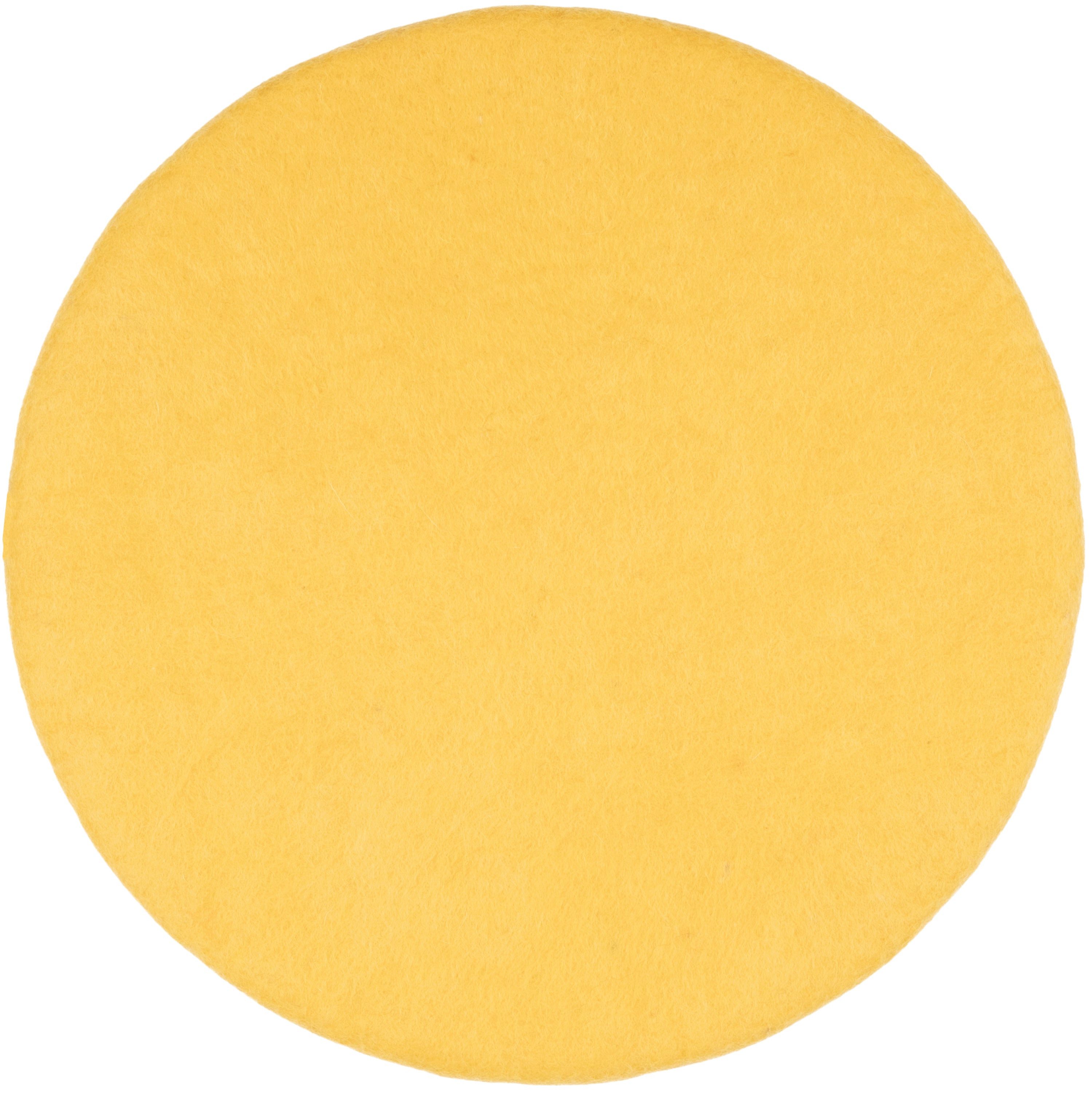 myfelt Stuhlkissen Filz Sitzauflage ⌀ 36 cm, beidseitig verwendbar, 100 % reine Schurwolle