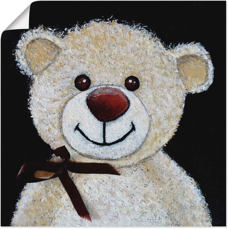 Artland Wandbild »Teddybär«, Spielzeuge (1 St), in vielen Größen & Produktarten - Alubild / Outdoorbild für den Außenbereich, Leinwandbild, Poster, Wandaufkleber / Wandtattoo auch für Badezimmer geeignet