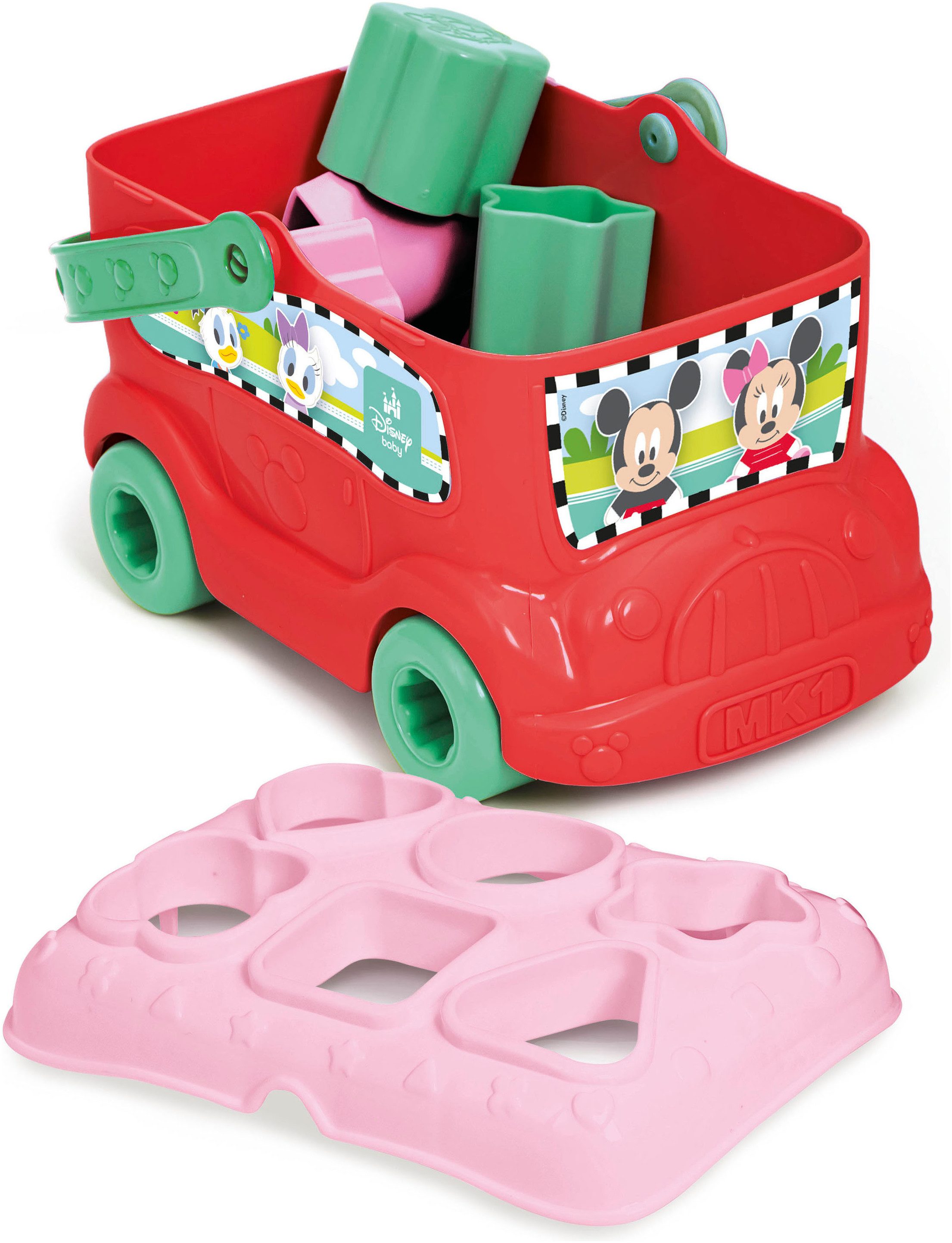 Clementoni® Steckspielzeug Baby Clementoni, Disney Baby Minnie Sortierbus, (10-tlg), Made in Europe