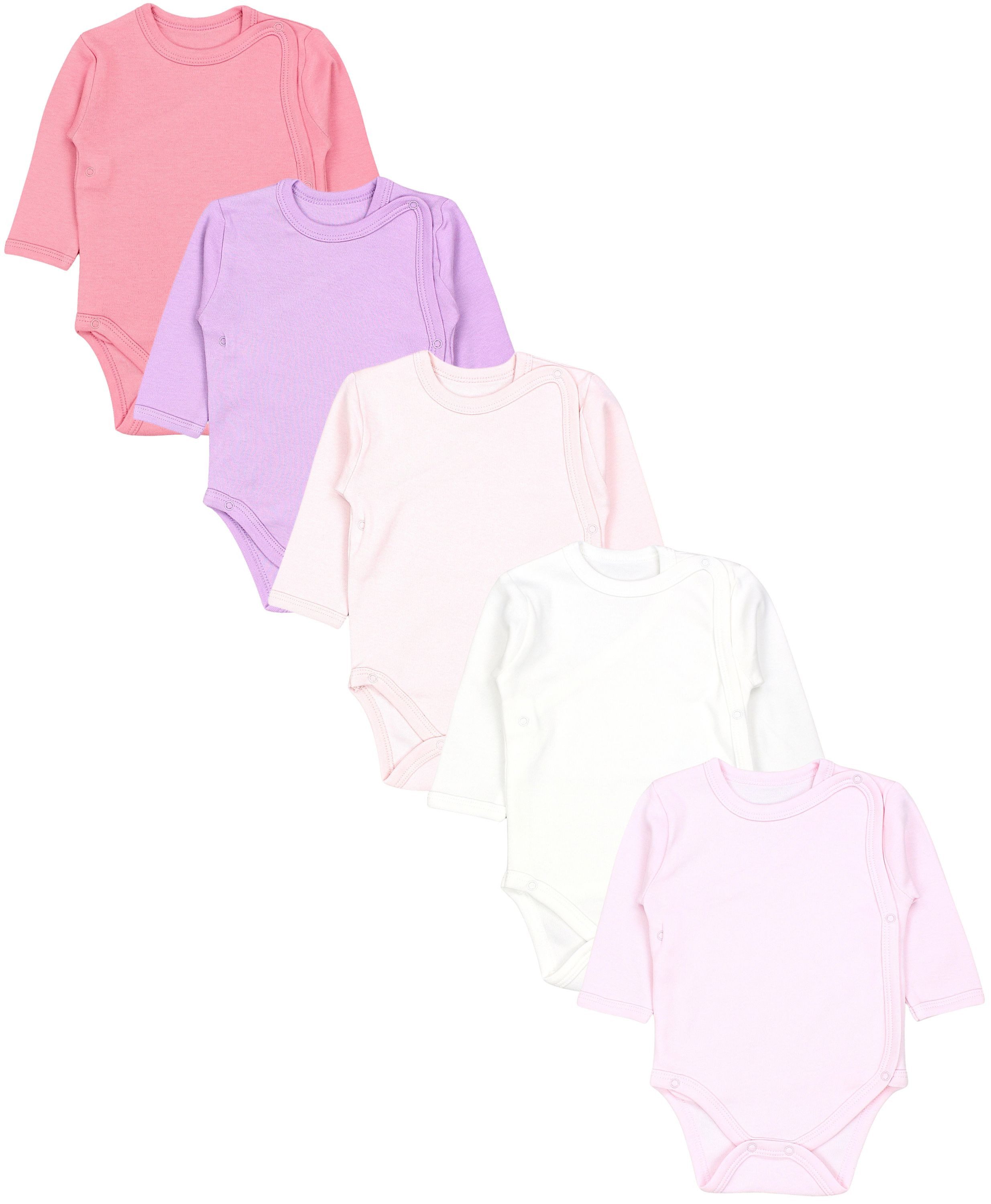 TupTam Langarmwickelbody TupTam Baby Unisex Langarm Wickelbody im 5er Set