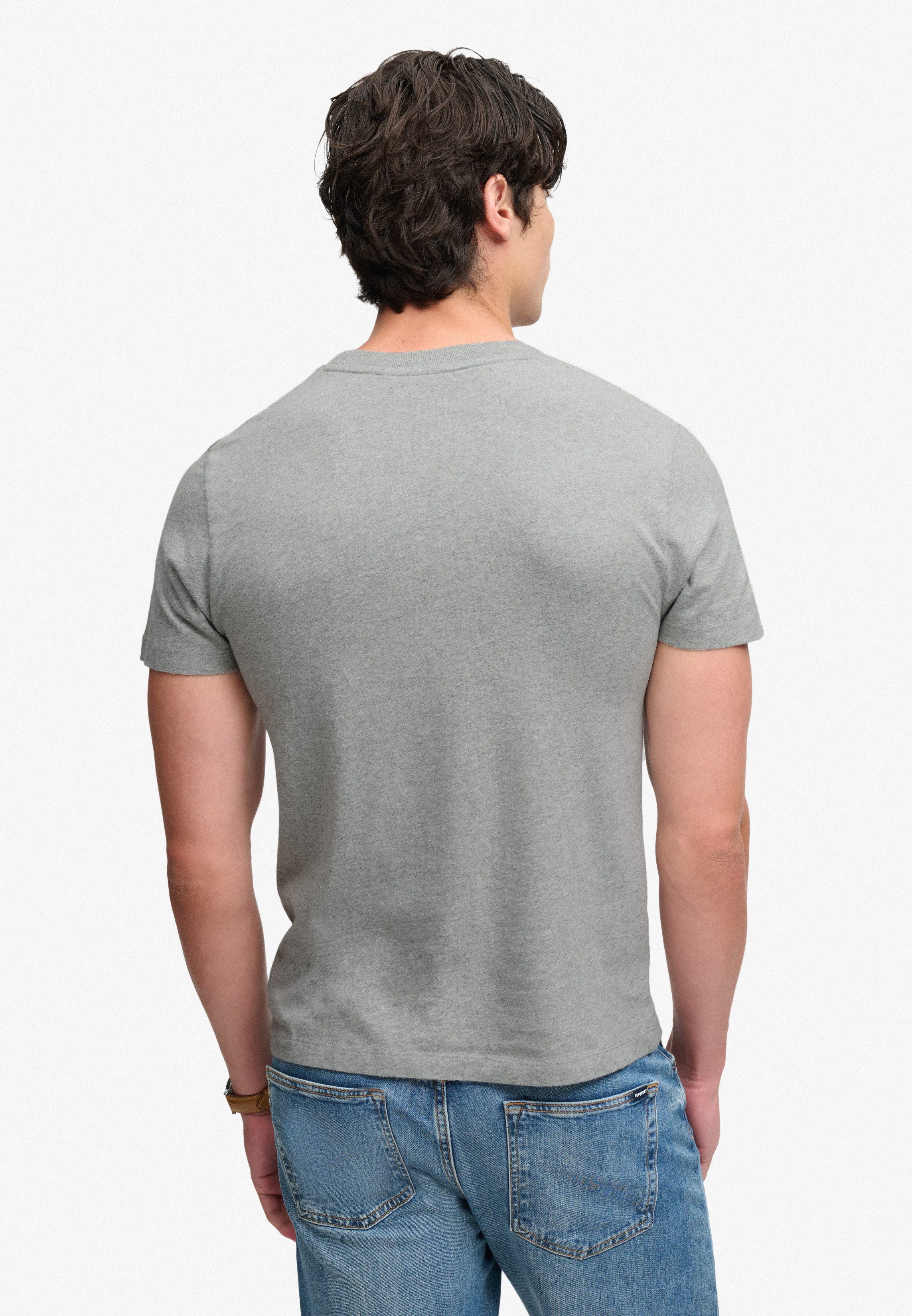 Superdry Rundhalsshirt ESSENTIAL SDCO LOGO EMB TEE Baumwolle, regular fit