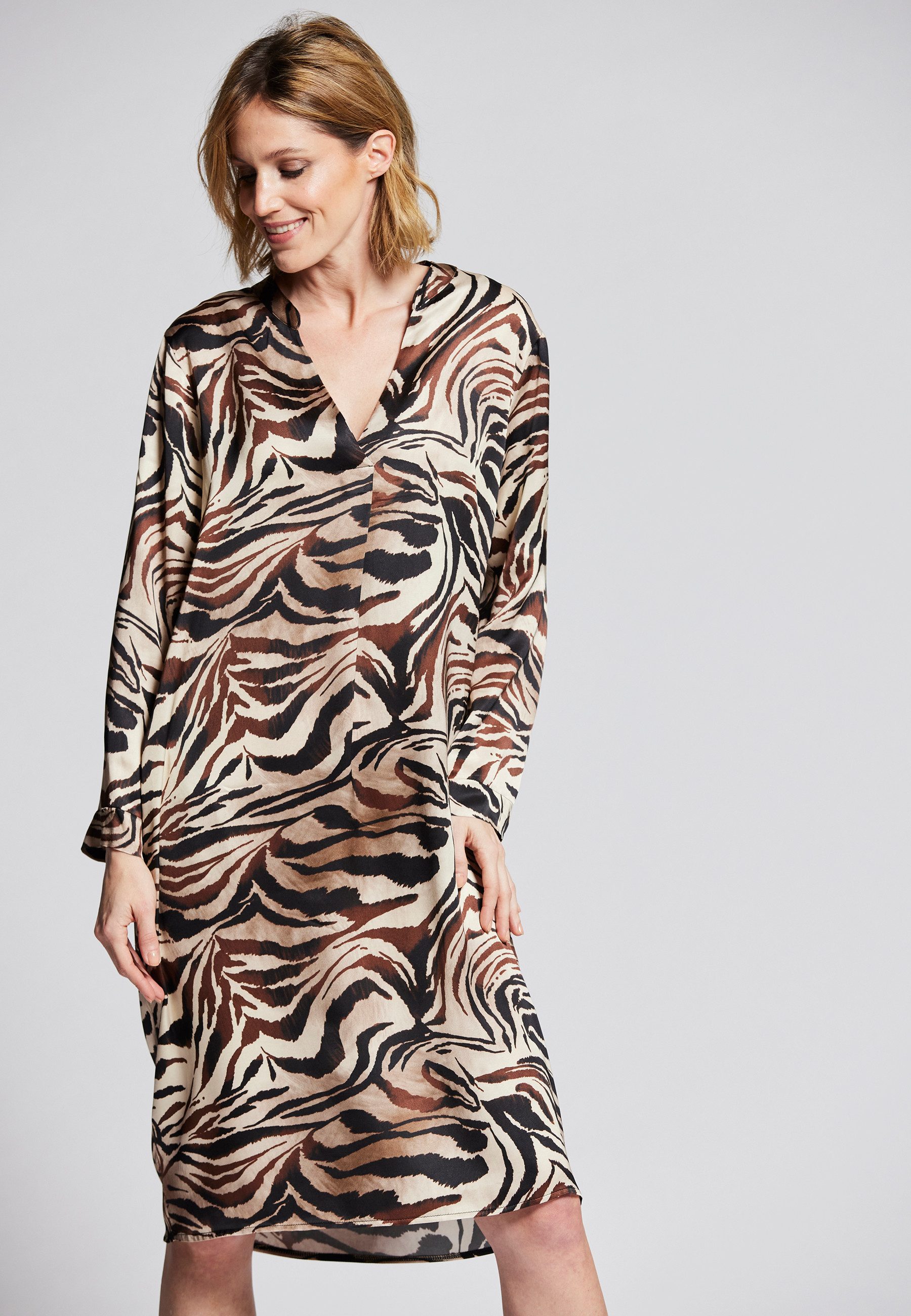 Andijamo-Fashion Satinkleid WILD REBEL exklusiv Print günstig online kaufen