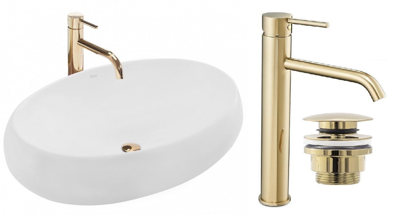 GTM Design Aufsatzwaschbecken MARGOT Glanz Modern Waschbeckenm günstig online kaufen