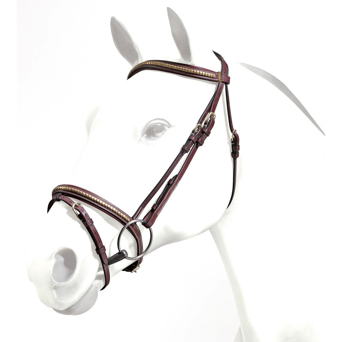 EQUIPE Trensenzaum Equipe Emporio Trensenzaum aus Gentle-Leder mit Clincher-Stirnband