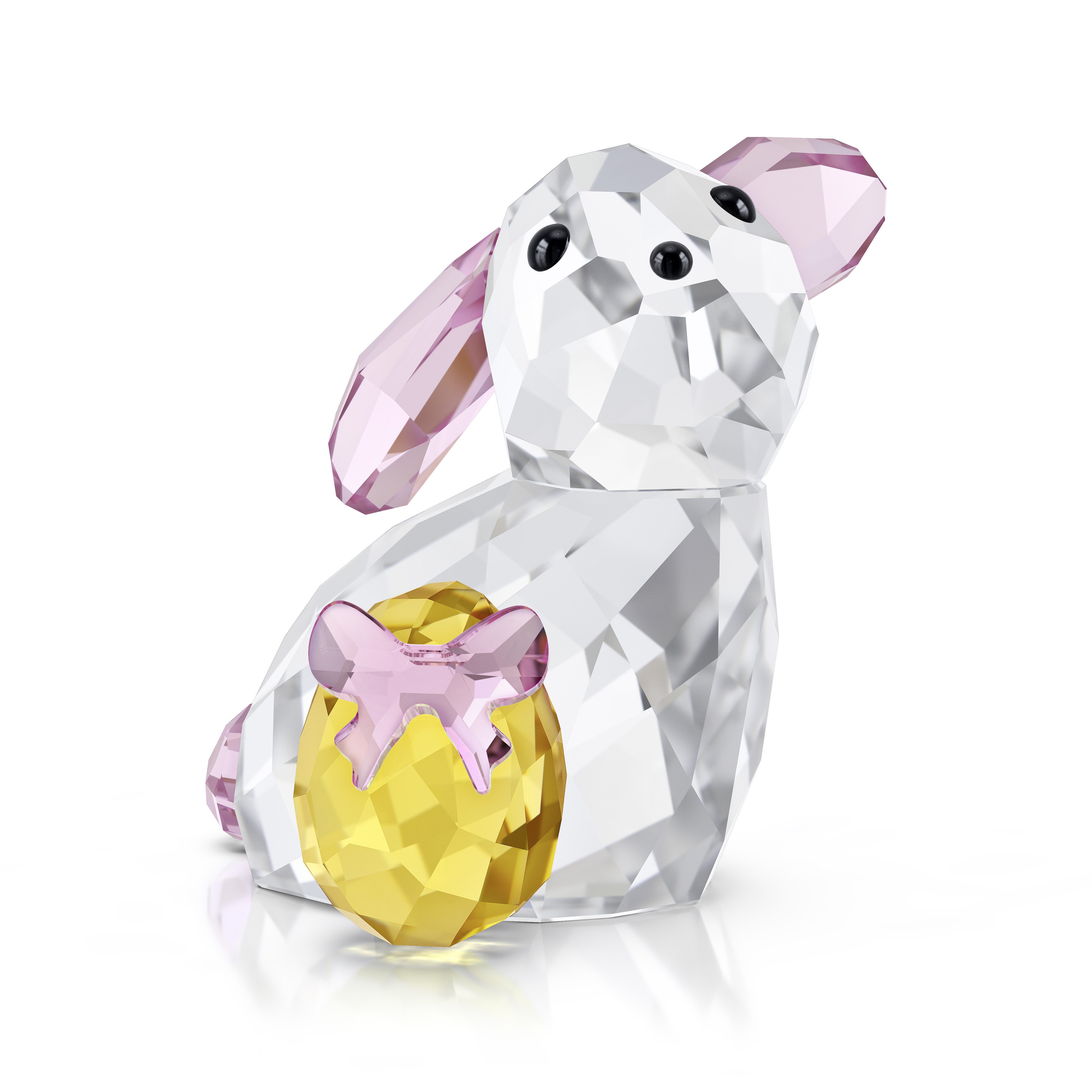 Swarovski Osterhase Kristallfigur Sammelfigur IDYLLIA EASTER BUNNY (1 St), Swarovski® Kristall mit schwarzem Emaille