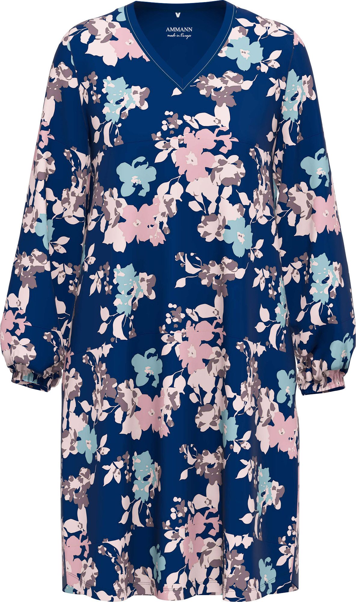 Ammann Nachthemd Damen-Nachthemd Single-Jersey Blumen