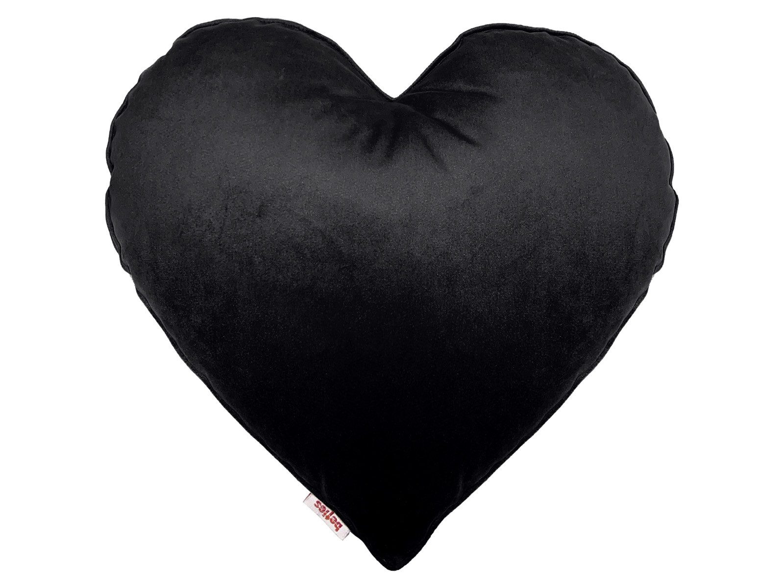 beties Dekokissen Samt&Sonders, Herz Kissen gefüllt schwarz