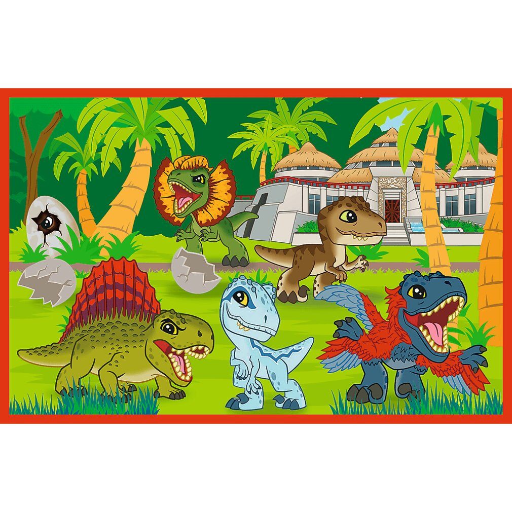 Trefl Puzzle Puzzle Jurassic World: Männliche Dinosaurier 2x24 puppen, Puzzleteile