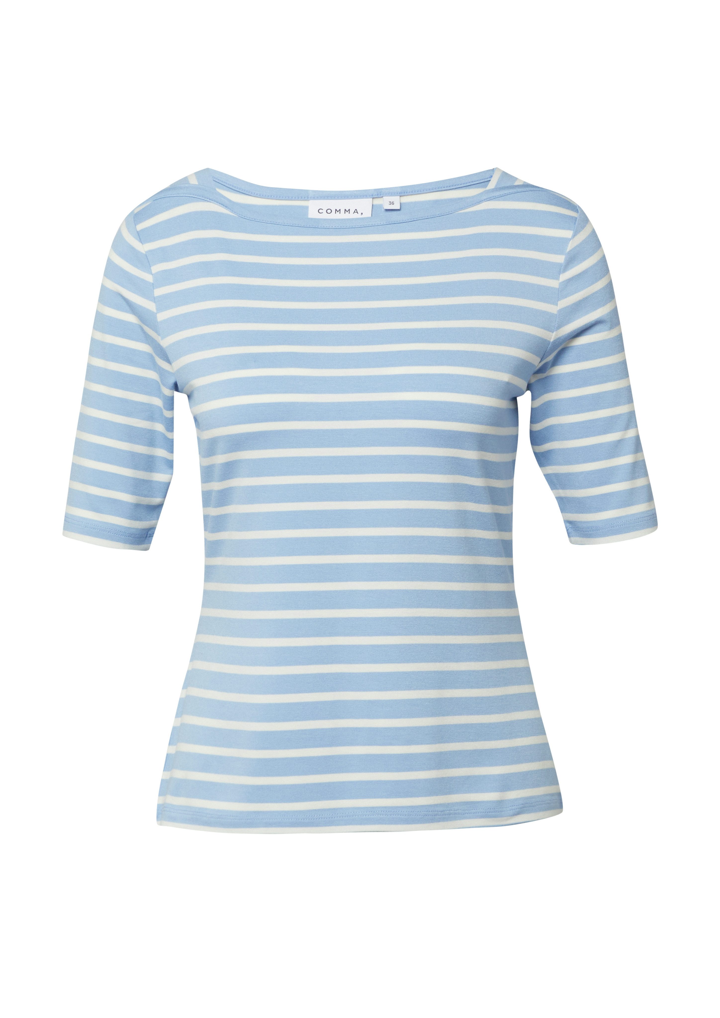 comma T-Shirt im Streifen-Look