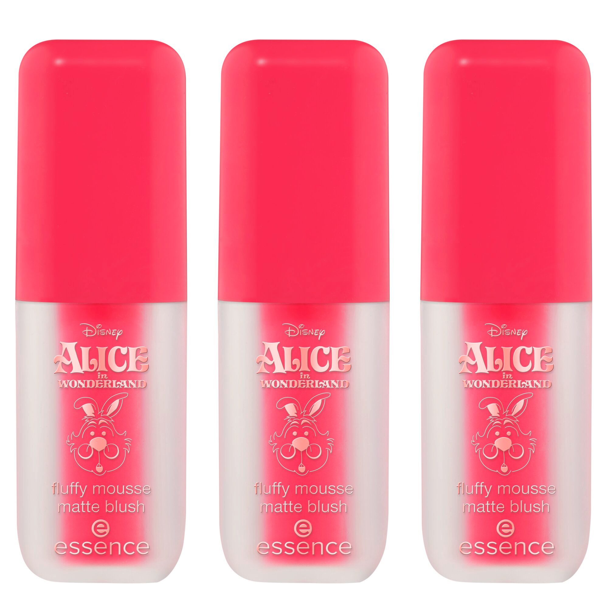 Essence Rouge Disney Alice in Wonderland fluffy mousse matte blush, 3-tlg.