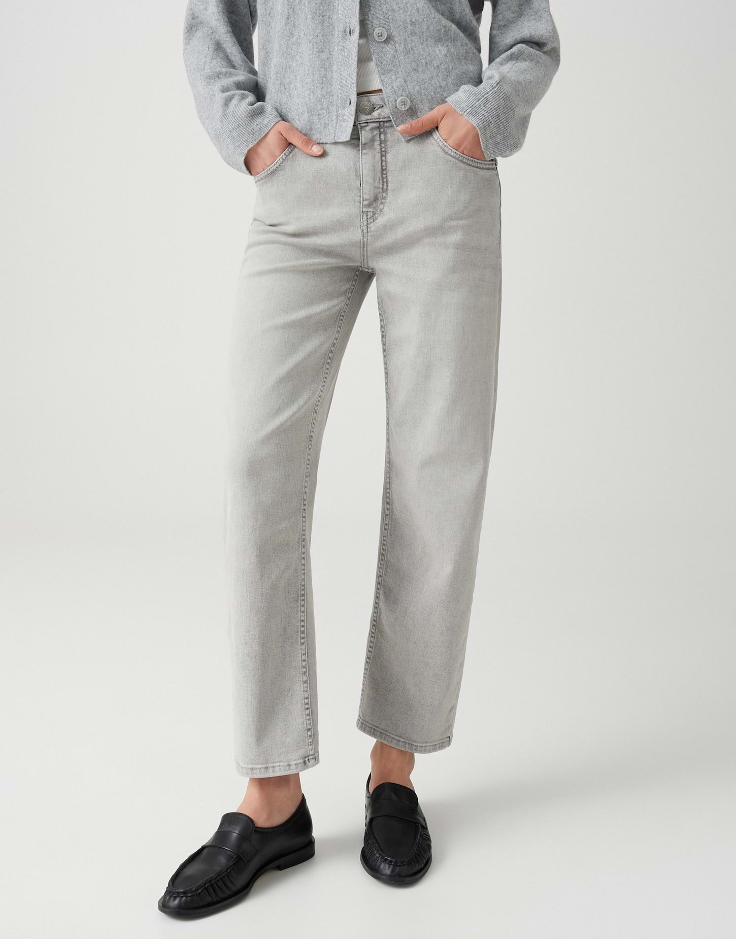 OPUS 5-Pocket-Jeans Minah honesty aus robustem Denim Klassischer gerader Verlauf mit elastischem Denimkomfort