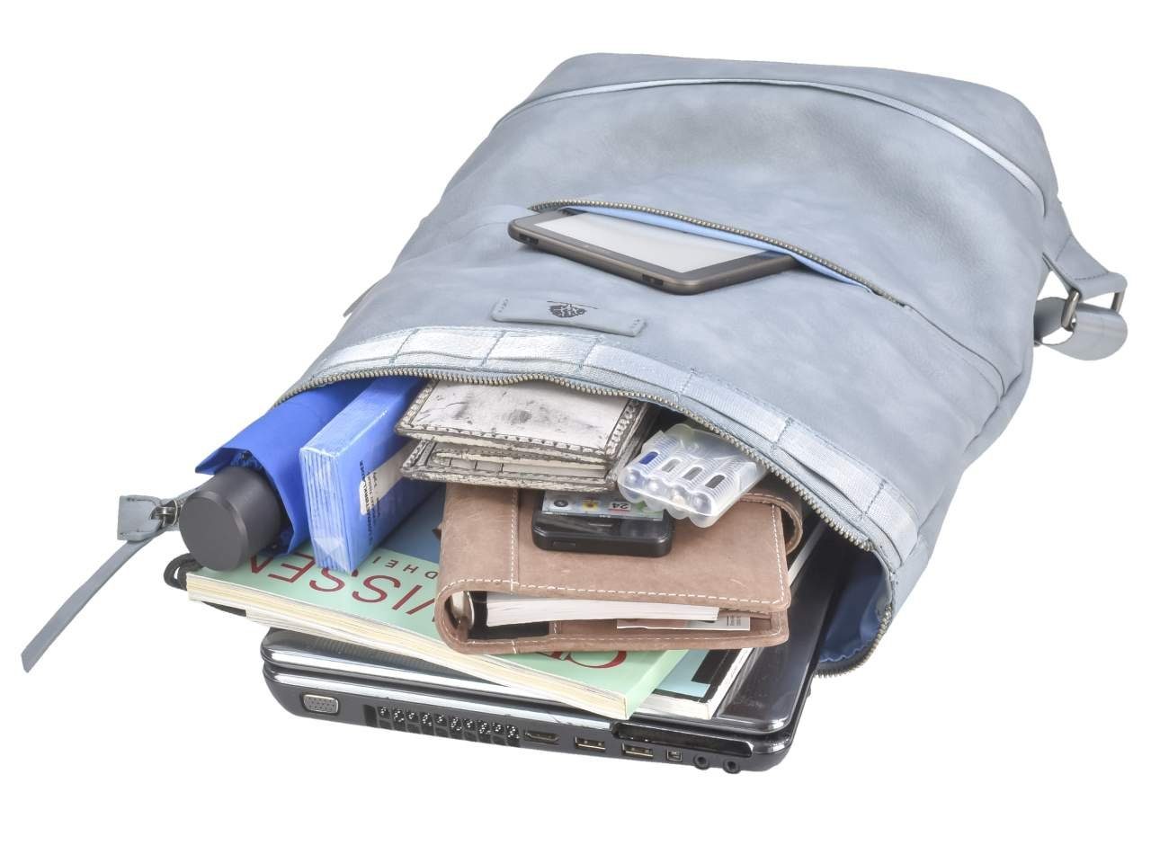 mit Damenrucksack Daypack Freizeitrucksack Greenburry Tagesrucksack, Notebookfach, Mad'l HANNI 35x38cm ice Dasch,