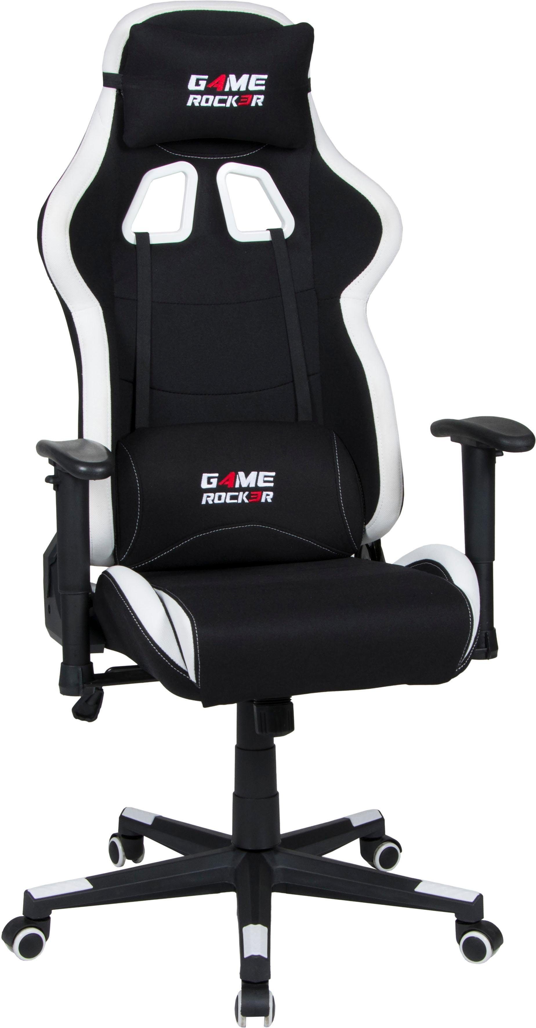 Duo Collection Gaming-Stuhl Game-Rocker G-10 schwarz/weiß | schwarz/weiß | schwarz/weiß