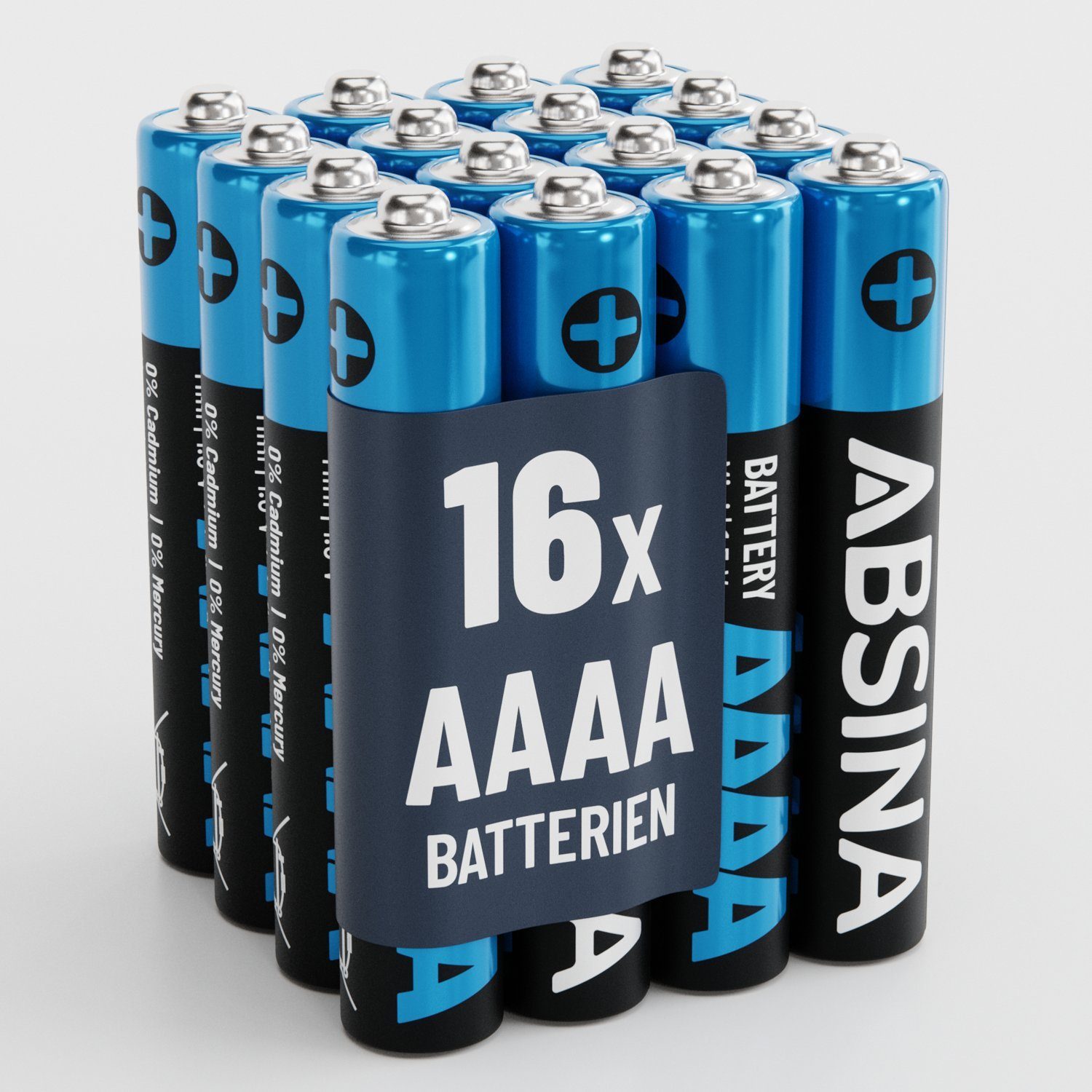 ABSINA 16x AAAA Batterien 1,5V Alkaline LR61, für Surface Pen, Tablet Stift Batterie, (1 St)