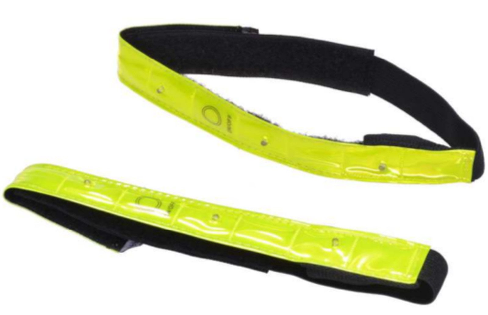Reflektorband 2x Reflexband m. Blinkfunktion neongelb