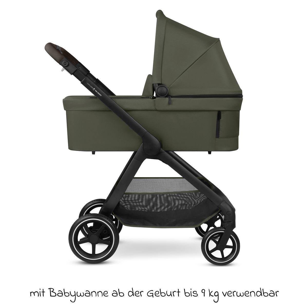 ABC Design Kombi-Kinderwagen City Life - Avocado, 2in1 Kinderwagen Buggy Set mit Babywanne & Sportsitz bis 22 kg