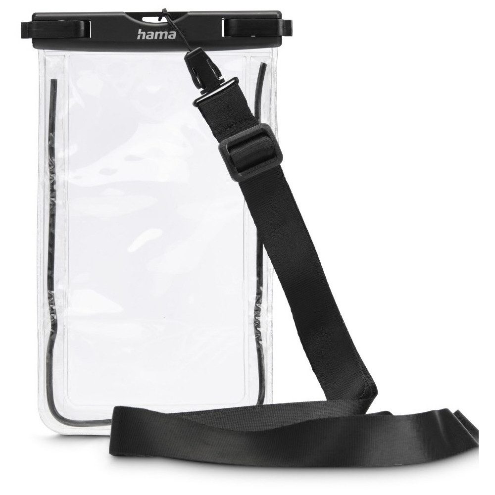Hama Handytasche Hama wasserdichte Handyhülle 6,7" schwarz-transparent (Wasserdicht bis 6,7 Zoll)