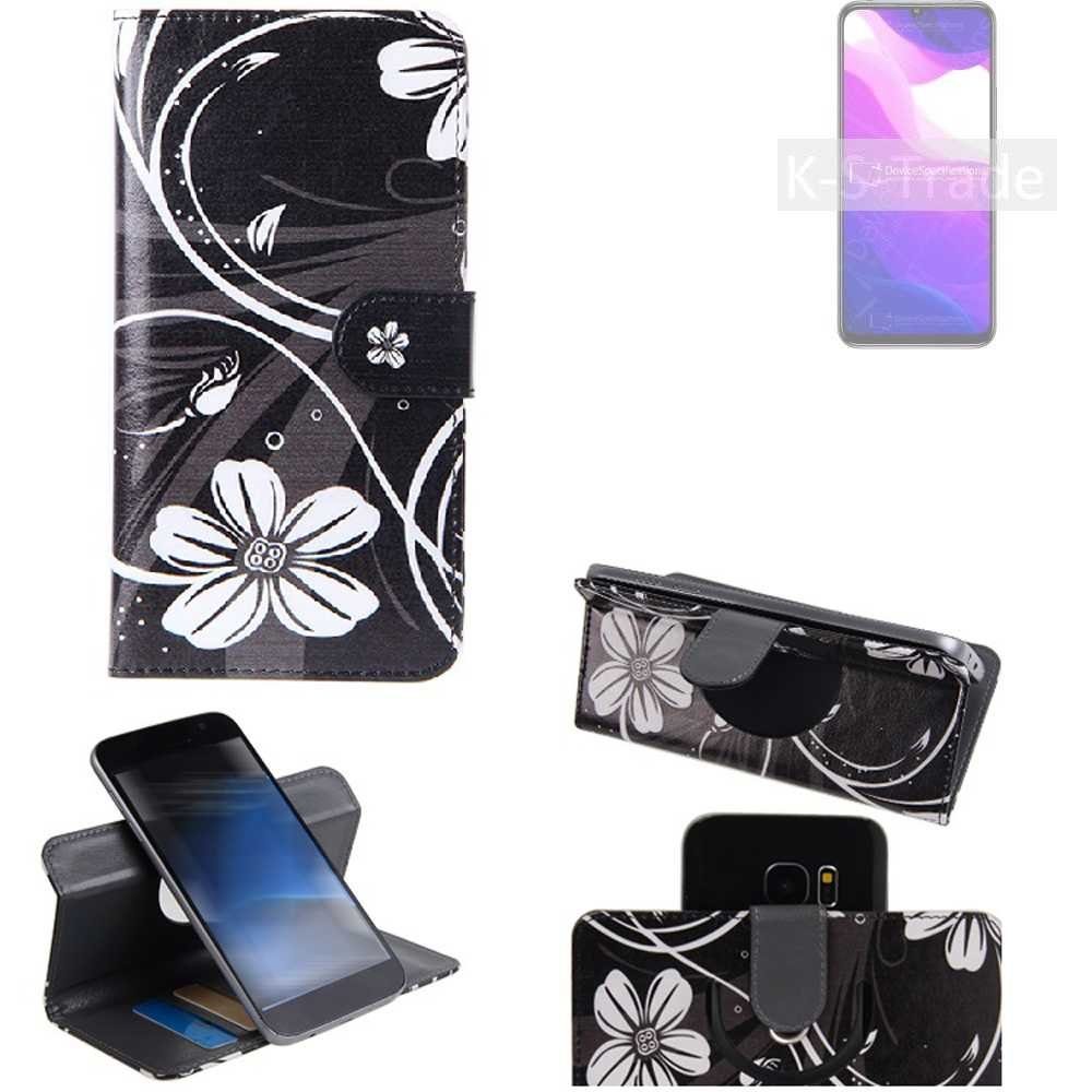 K-S-Trade Handyhülle für Xiaomi Mi 10 Lite 5G, Schutzhülle Handyhülle Hülle 360° Wallet Case ''Flowers''