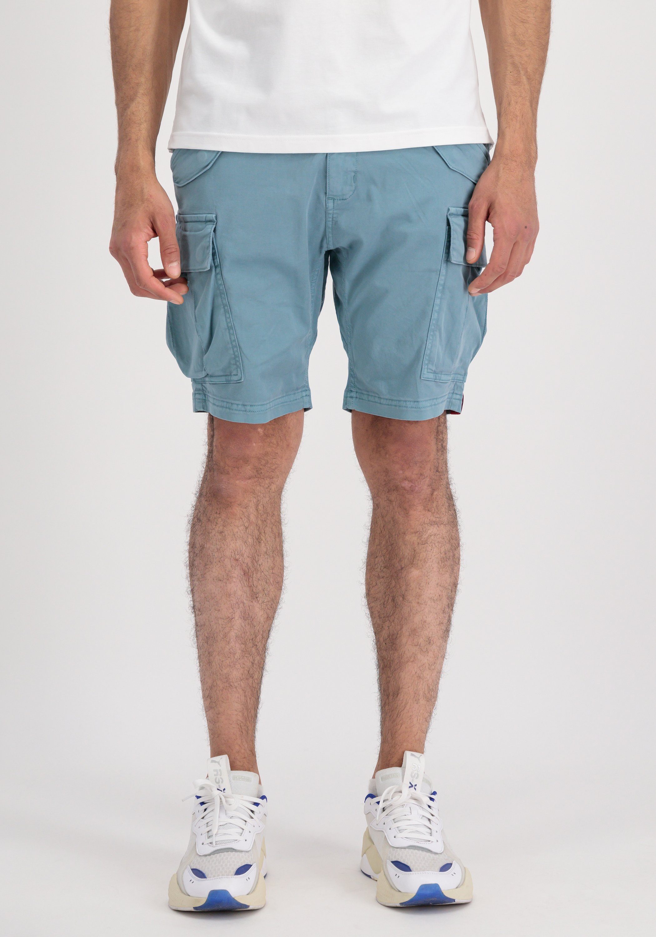 [Eröffnung der Feier! Großer Release-Verkauf läuft] Alpha Industries Shorts Alpha Men - Airman Short greyblue Industries Shorts