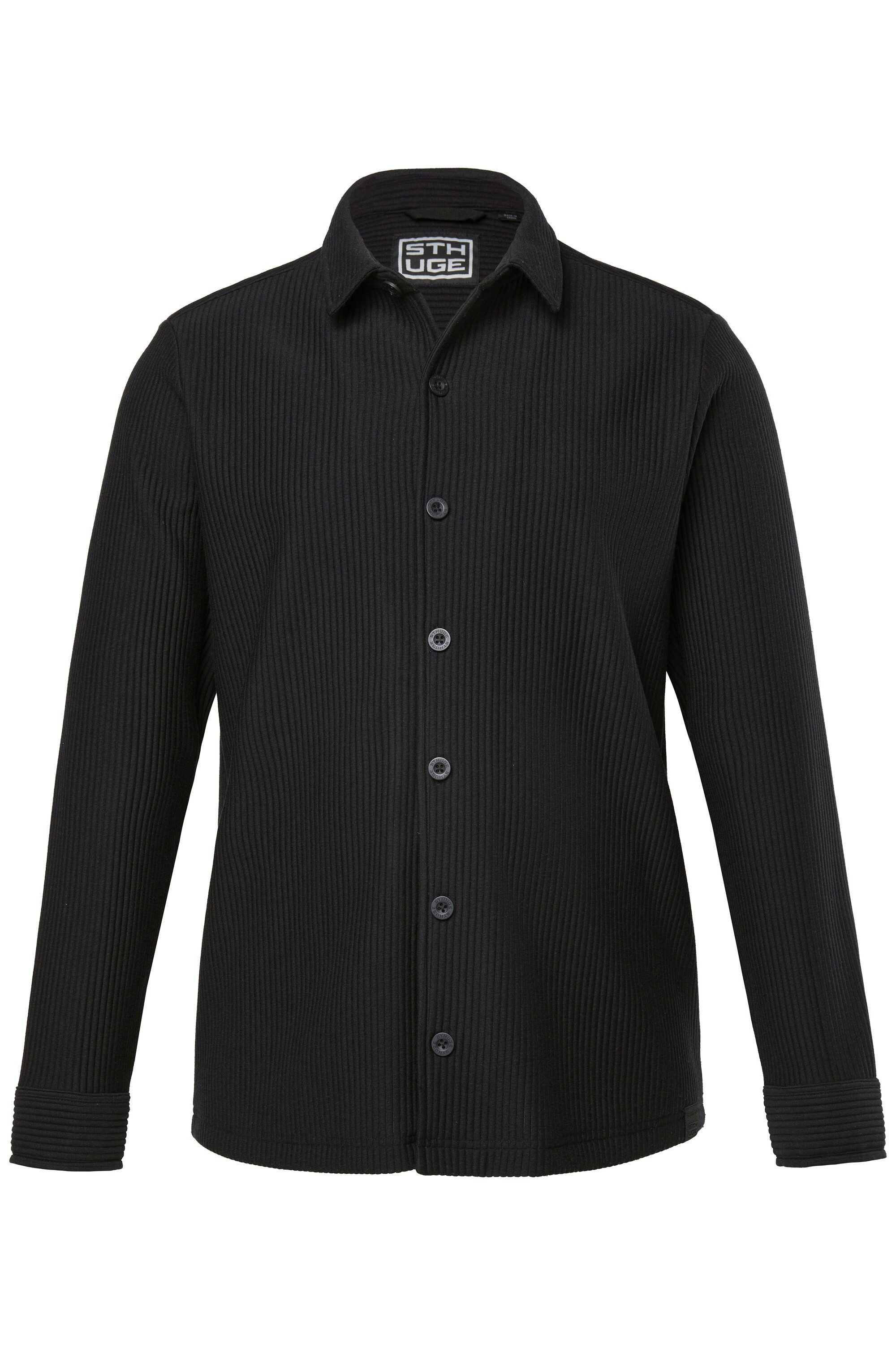 STHUGE Businesshemd STHUGE Overshirt Langarm Rippjersey bis 8 XL günstig online kaufen