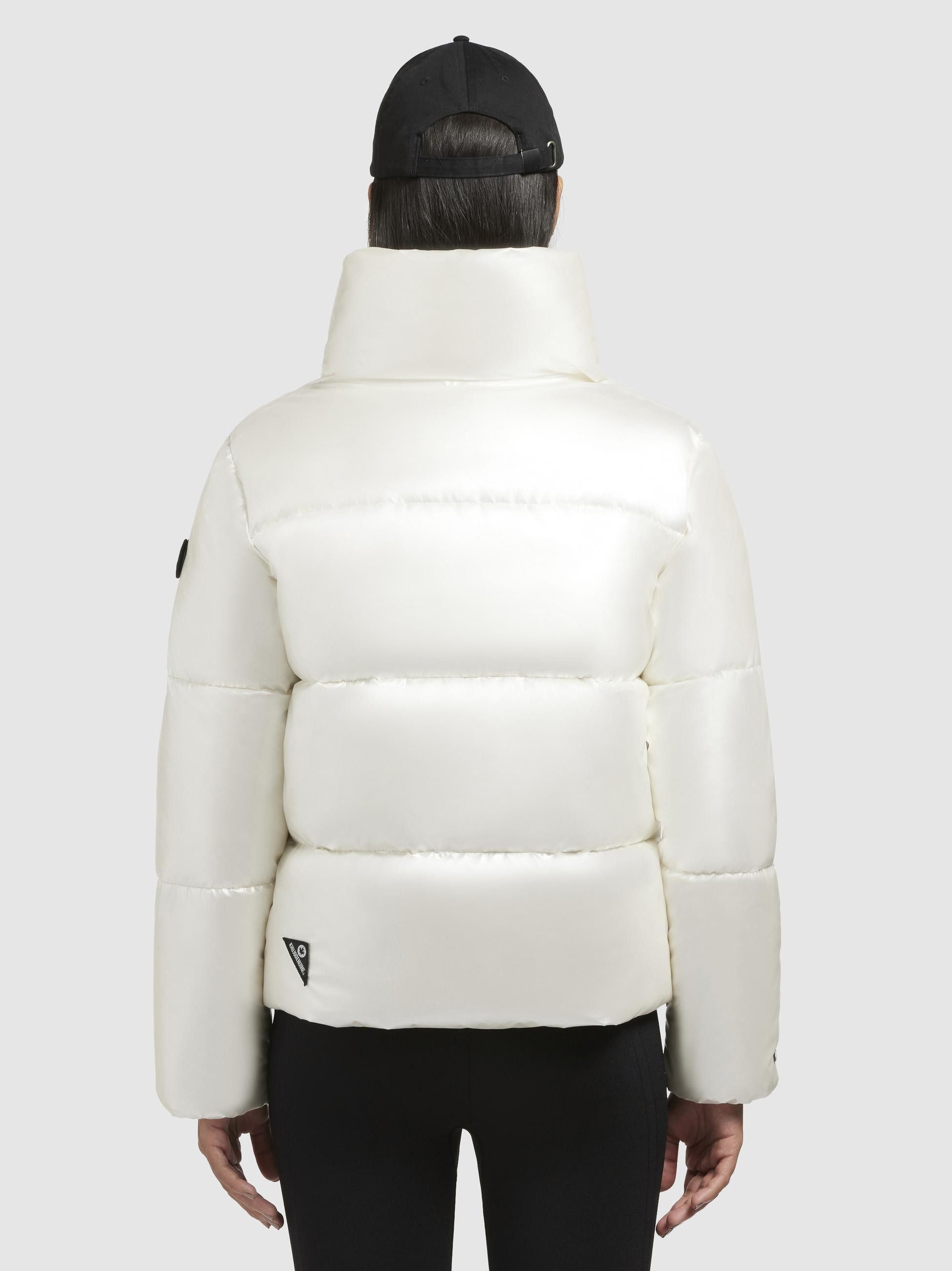 khujo Steppjacke Rinja Shiny-YM Glänzende kurze Winterjacke für Damen