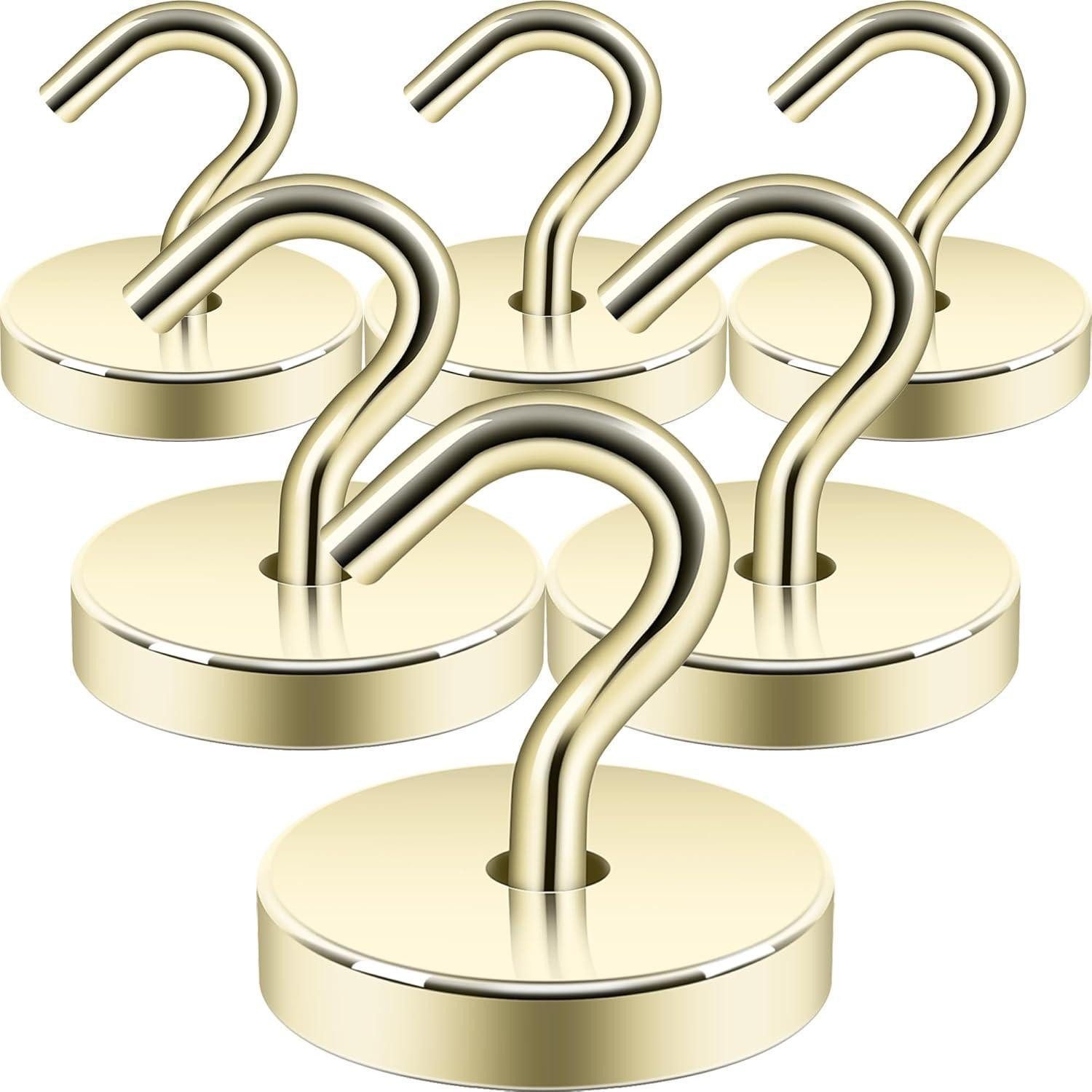 LuxusKollektion Magnethalter Magnethaken 47kg Neodym Magnet Spind Werkstatt 47kg Magnethaken Gold