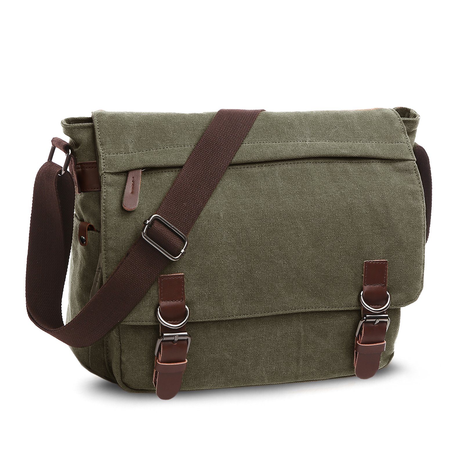 TAN.TOMI Umhängetasche Umhängetaschen Herren aus Canvas Schultasche Laptoptasche, für Laptop Arbeitstasche groß