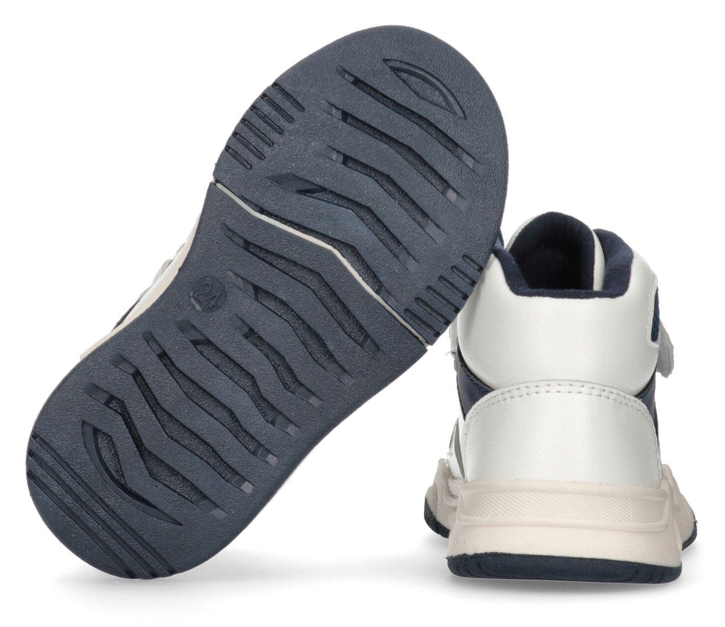 STRIPES LACE-UP/VELCRO Tommy Farbkombi HIGH Sneaker in cooler SNEAKER TOP Hilfiger