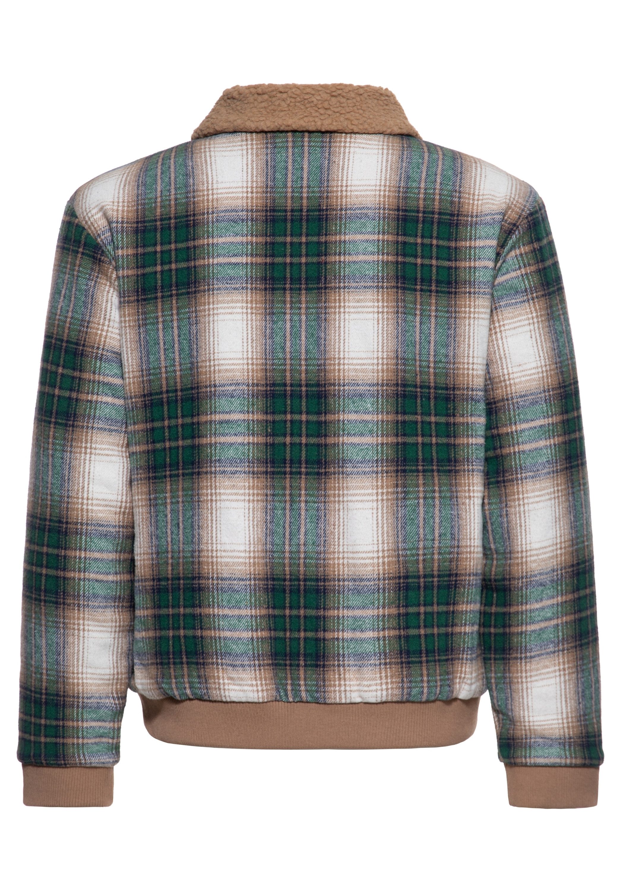 KingKerosin Winterjacke (1-St) mit Teddy-Kragen