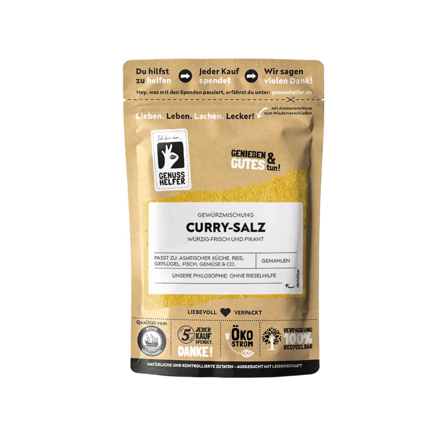 Bremer Gewürzhandel Gewürz Curry Salz, Salzen DaLuxe, 100 g