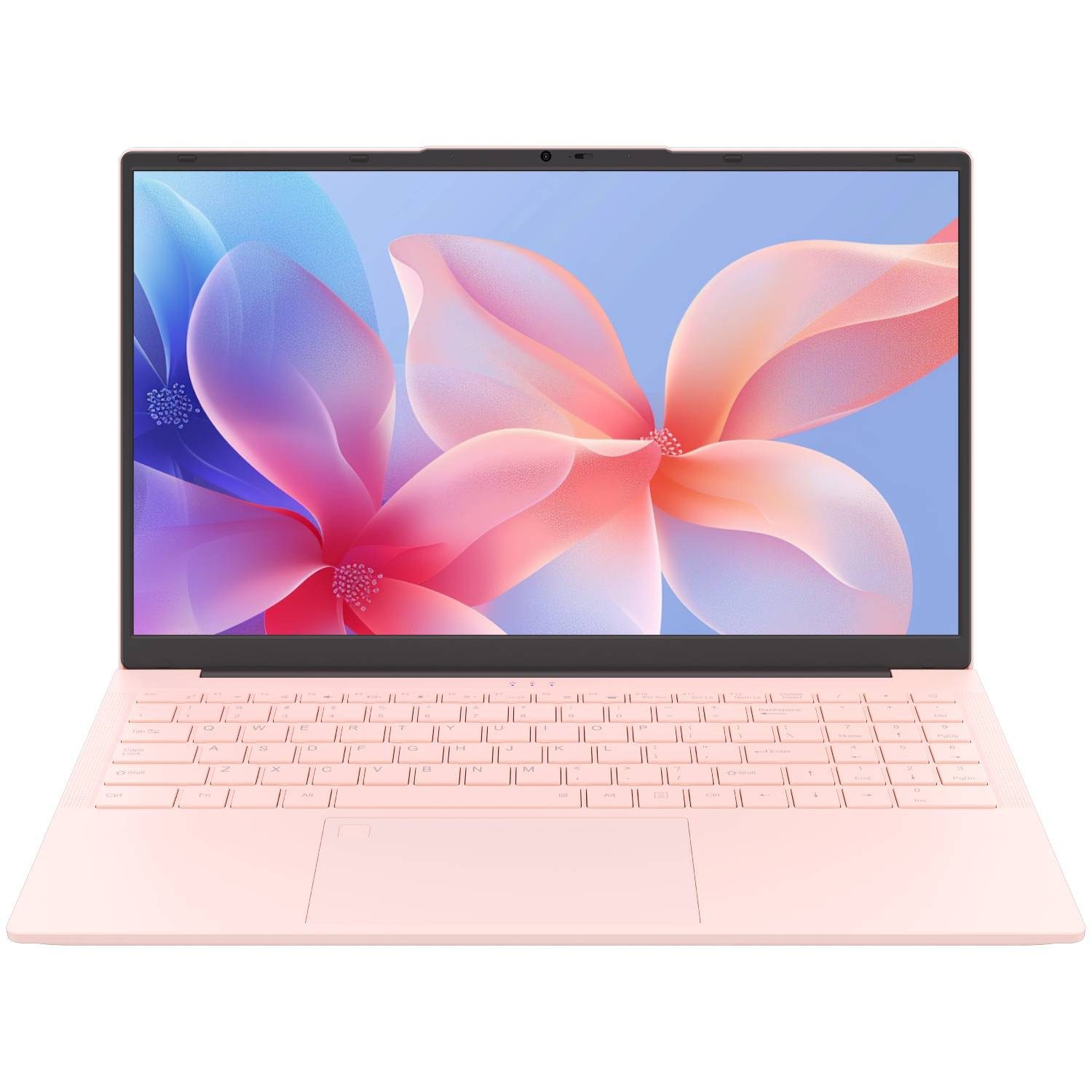 Auusda T156A Rosa/Grau Laptop, 15.6 Zoll, 3050e Prozessor, 512TB NVMe SSD Notebook (Core 3050E, 512 GB SSD, mit beleuchtete Tastatur und integrierter Privacy-Kamera)