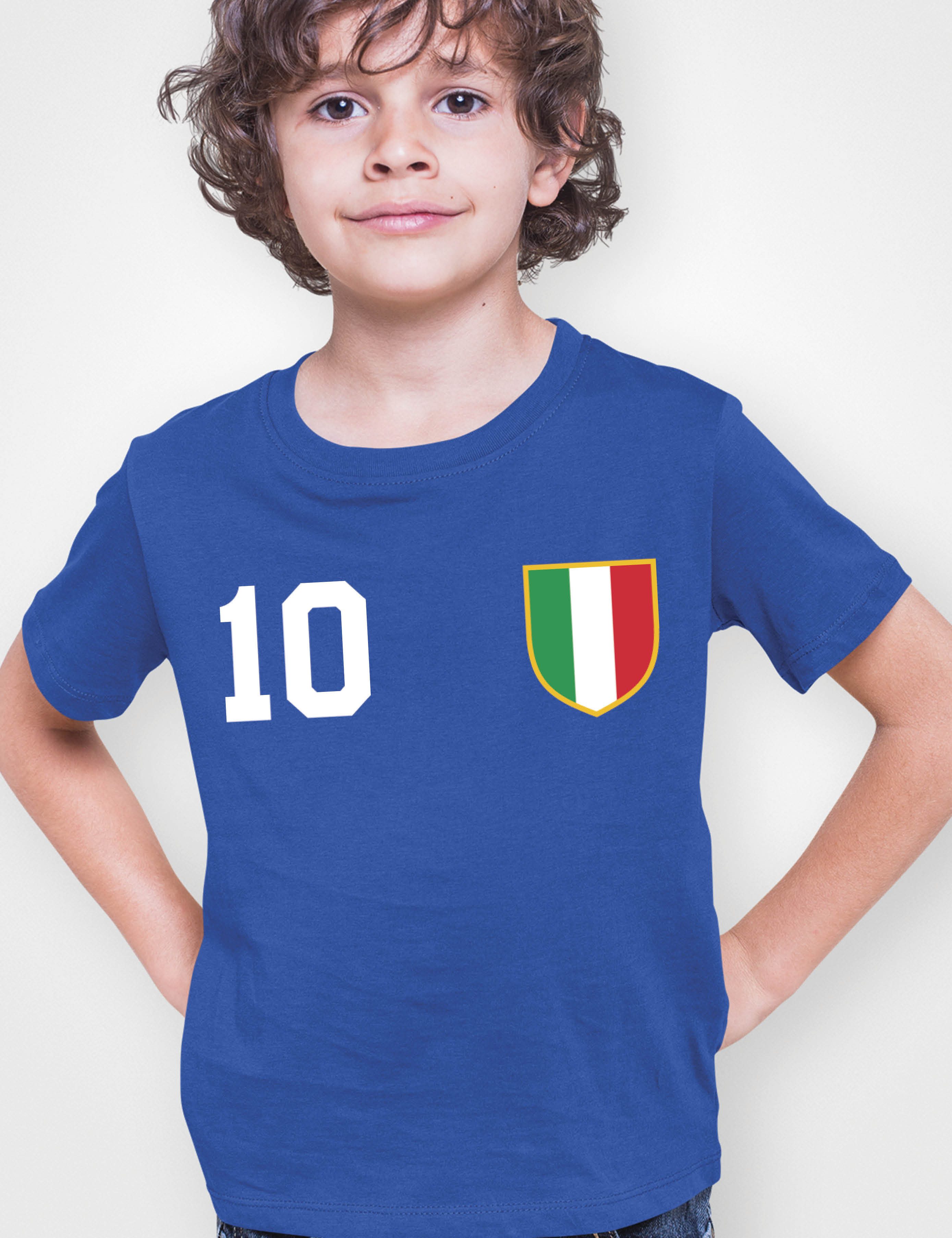 Youth Designz T-Shirt Italien Kinder T-Shirt im Fußball Trikot Look mit trendigem Motiv