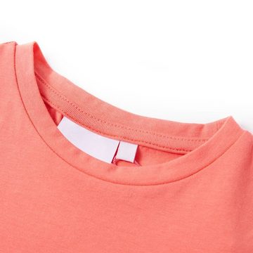 vidaXL T-Shirt Kinder-T-Shirt mit Flügelärmeln Korallenrosa 104
