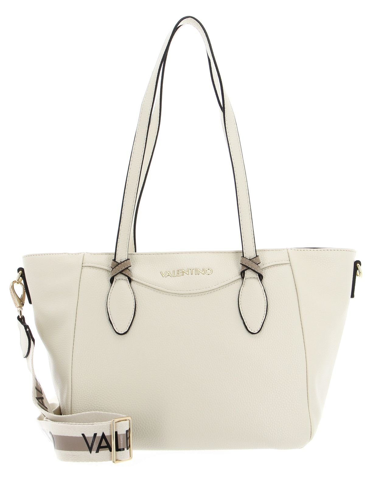 VALENTINO BAGS Shopper Cinnamon Re Cream White