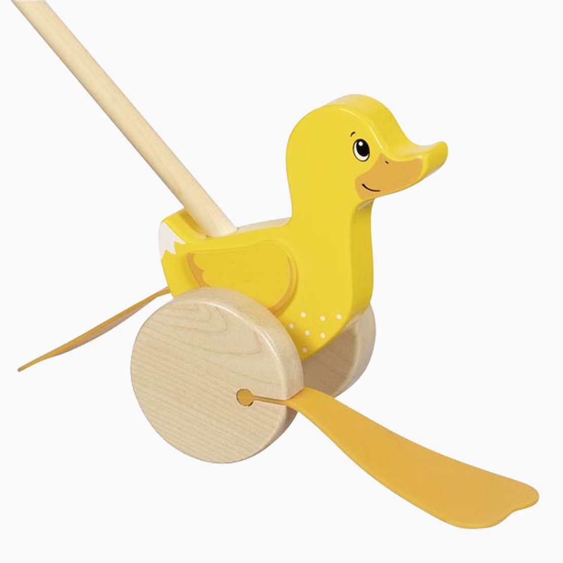 goki Schiebestab Schiebetier Ente Ellie, (packung, 2-tlg), Perfekt für kleine Hände – Bild 5 von 5