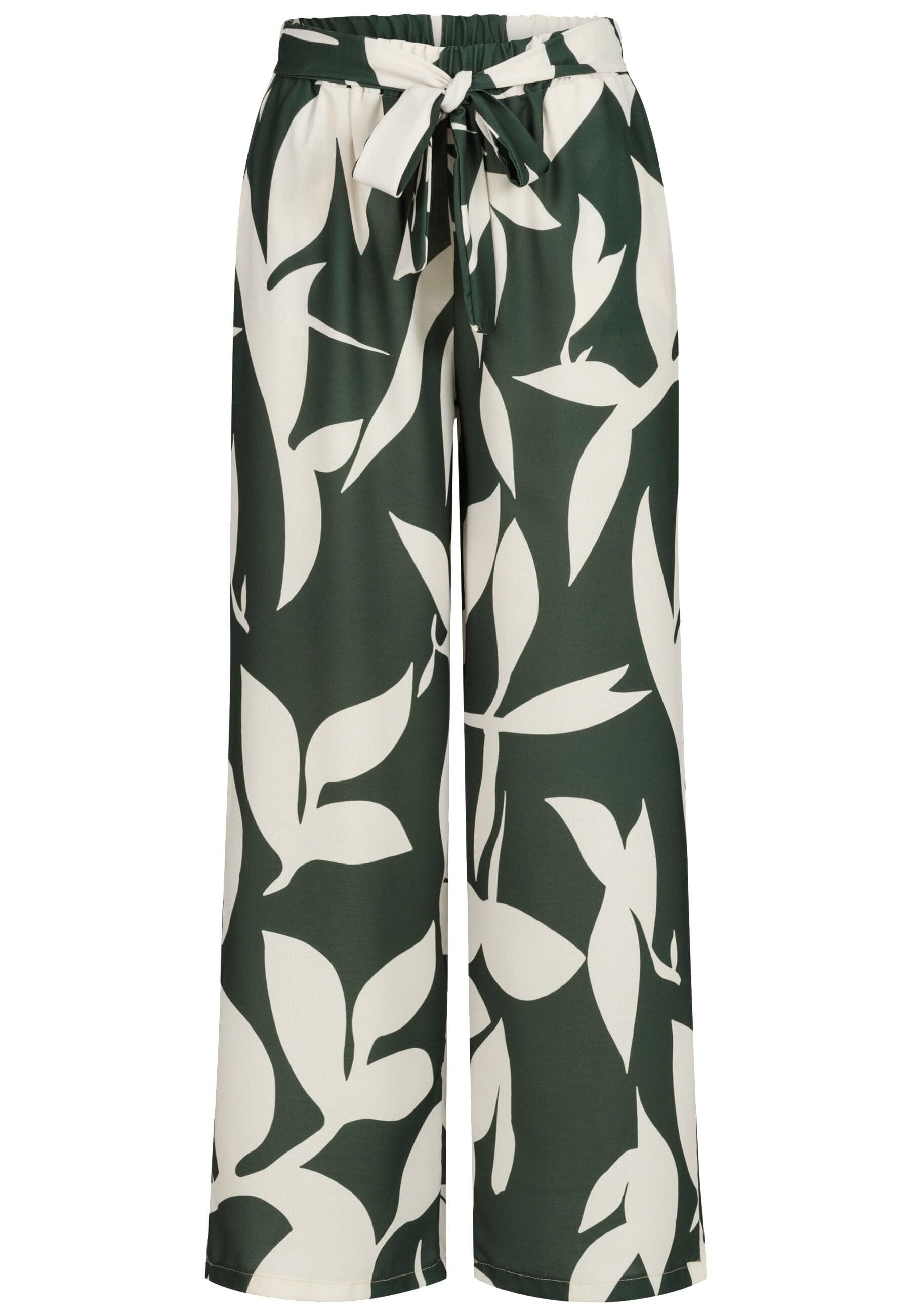 CLOUD 5IVE Stoffhose CLOUD 5IVE Pants with floral aop and tie belt (1-tlg) günstig online kaufen