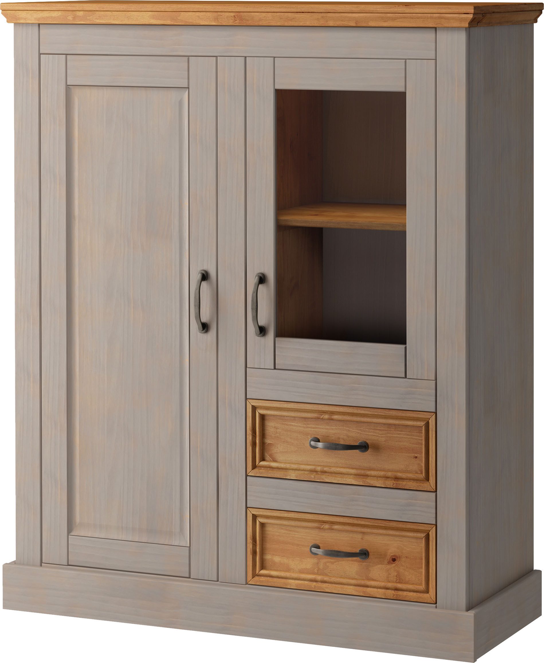 Home affaire Highboard Selma, Vitrine, Breite günstig online kaufen