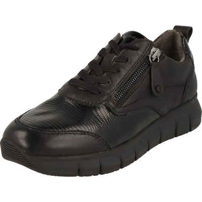 Tamaris COMFORT Damen Schuhe Leder Sneaker Halbschuhe 8-83705-41 Schnürschuh Wechselfußbett, Reißverschluss, Comfort Fit