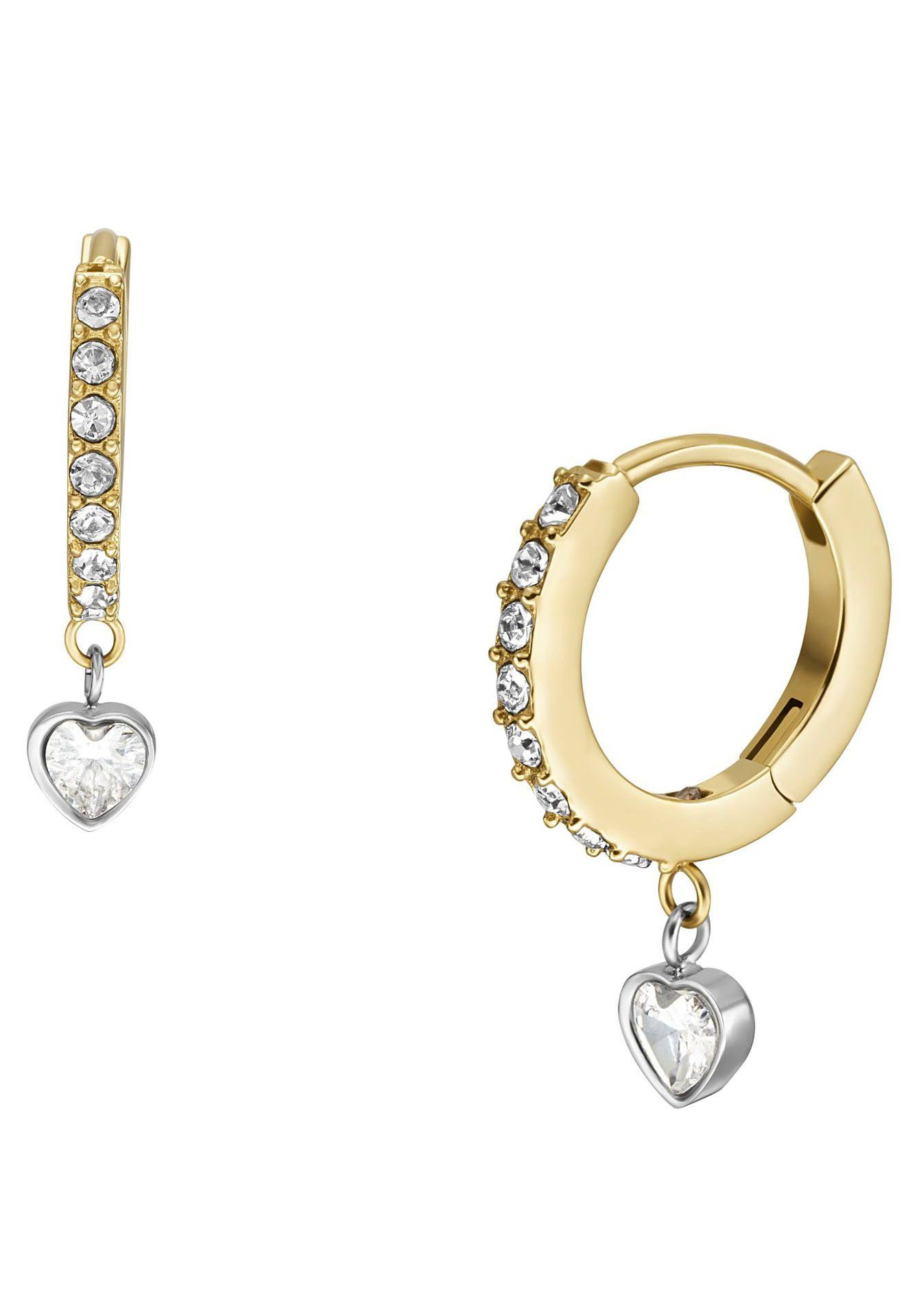 Fossil Paar Creolen Herzen, SADIE, JF043... Fossil Paar Creolen Herzen, SADIE, JF043...