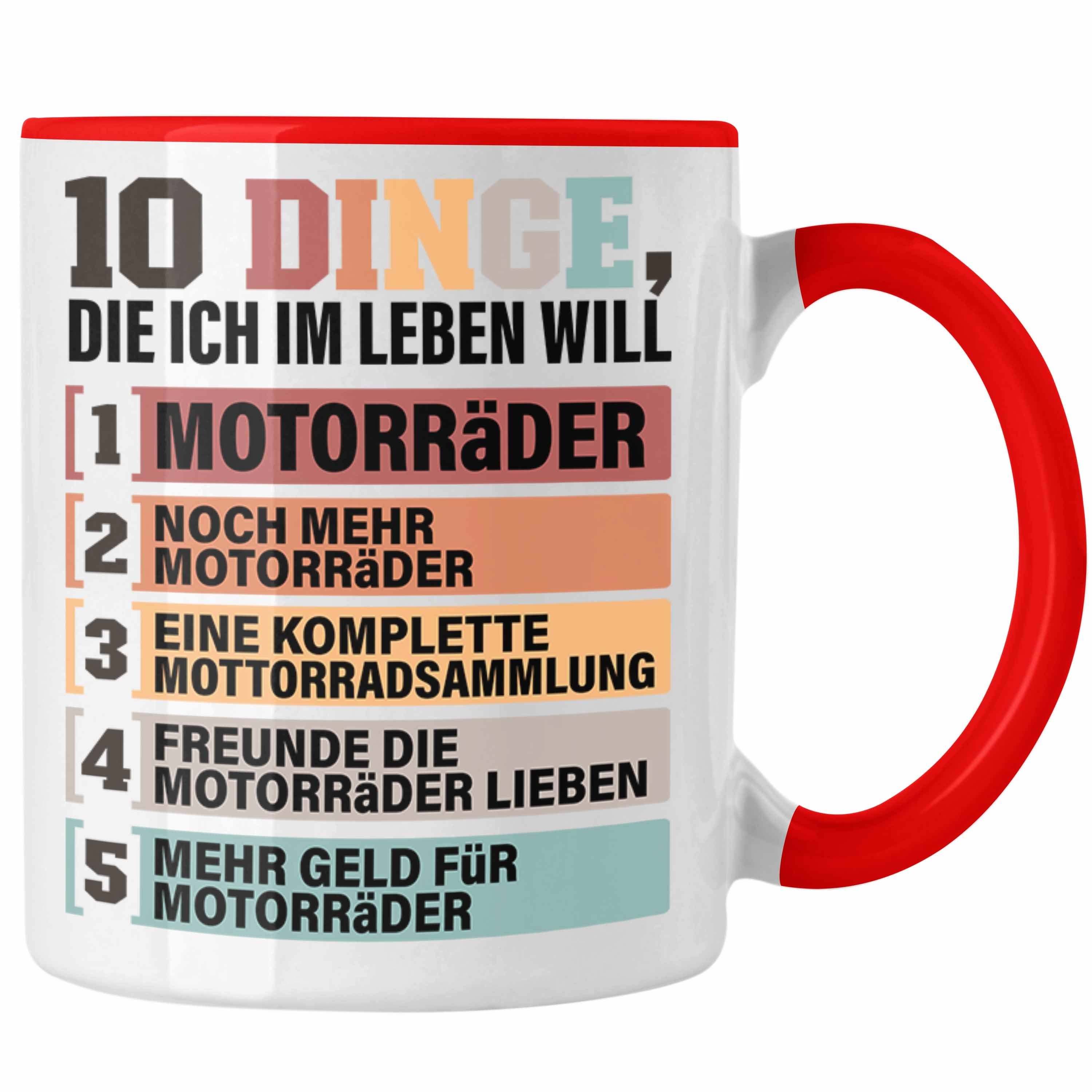 Trendation Tasse Motorräder Tasse Geschenk Spruch Geschenkidee für Motorradfahrer Lust